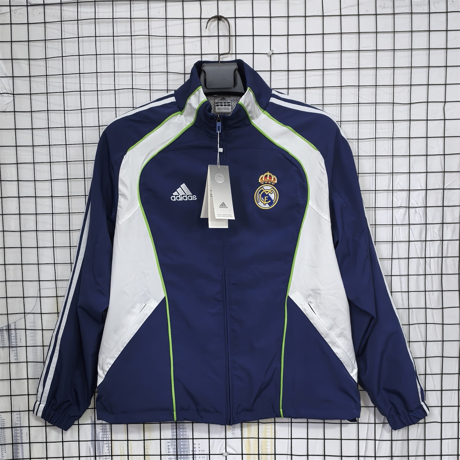 Retro Real Madrid 2010-11 Home Windbreaker Jacket - Blue - ManixJersey