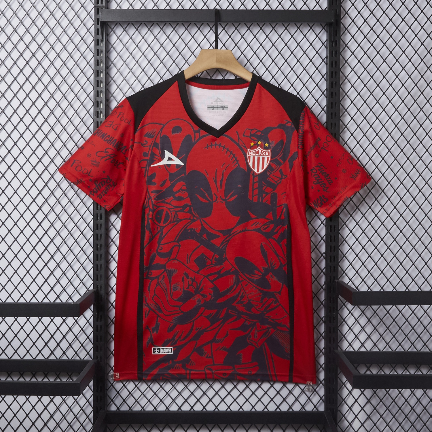 Club Necaxa 25-26 Red Deadpool Special Jersey - Fans Version - ManixJersey