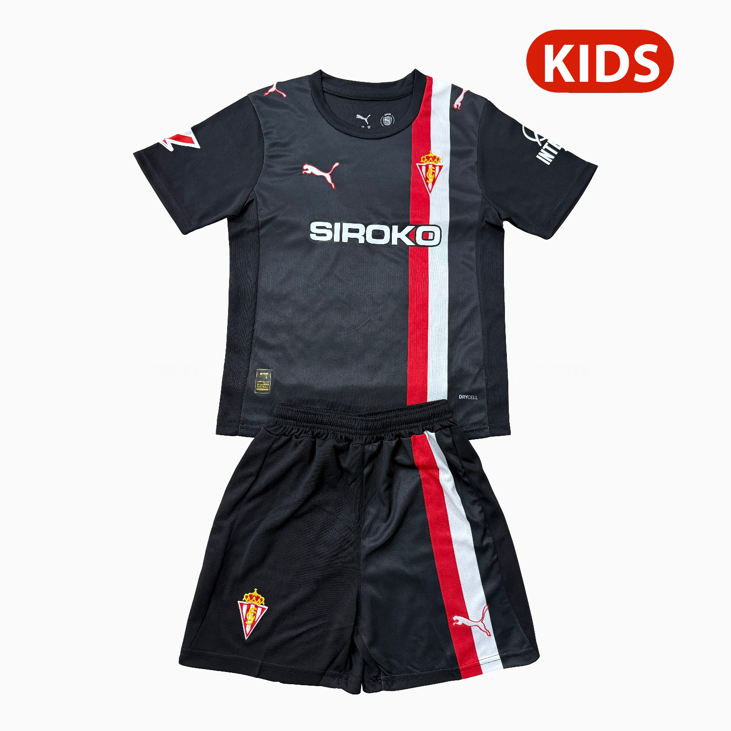 Sporting Gijon 25-26 Away Kids Kit - ManixJersey