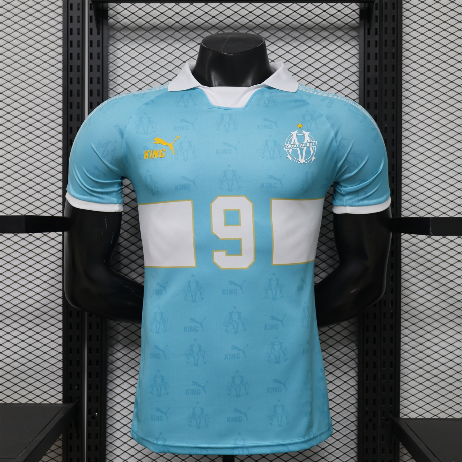 Marseille 25-26 Retro Style Blue Jersey -Player Version - ManixJersey