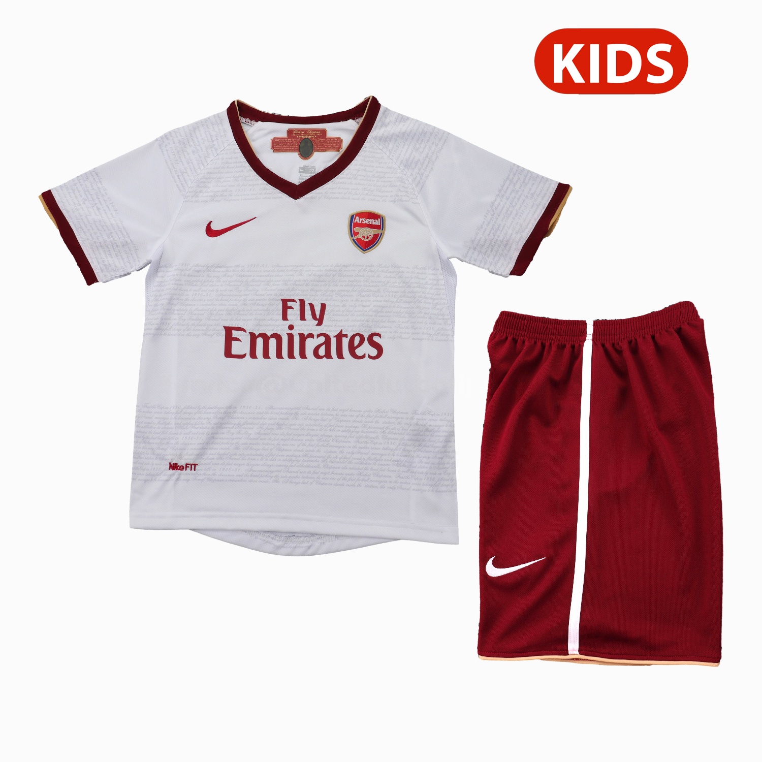 Retro Arsenal 2007-08 Away Kids Kit - ManixJersey