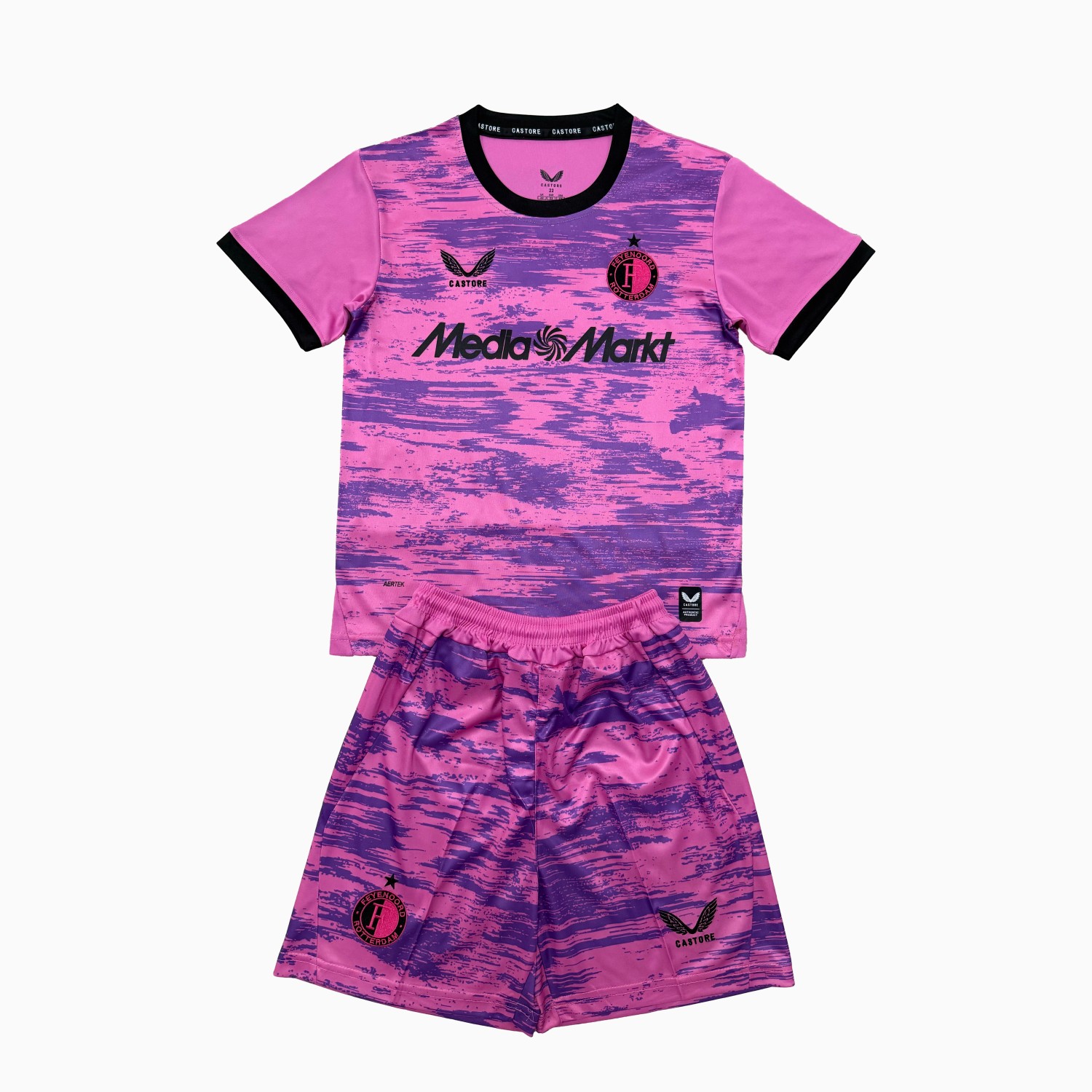 Feyenoord 26-27 Pink Goalkeeper Men's Adult Jersey Set - Fans Version - ManixJersey