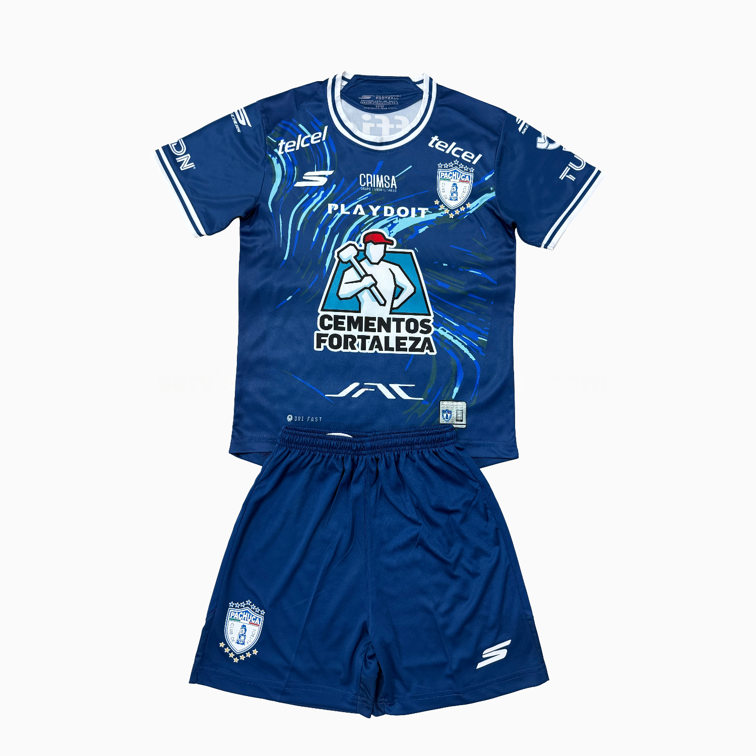Pachuca 25-26 Away Blue Men's Adult Jersey Set - Fans Version - ManixJersey