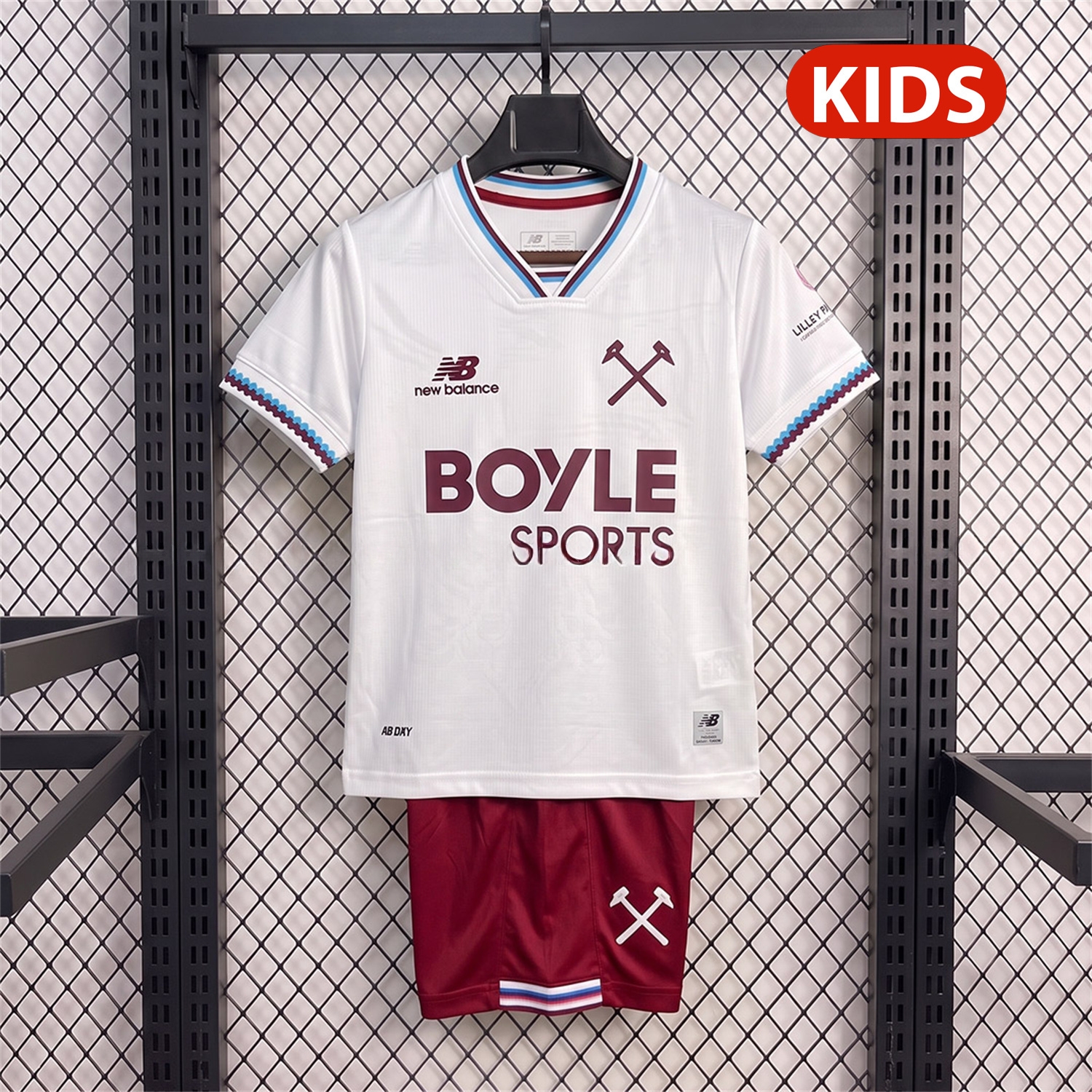 West Ham United 26-27 Away Kids Kit - Fans Version - ManixJersey