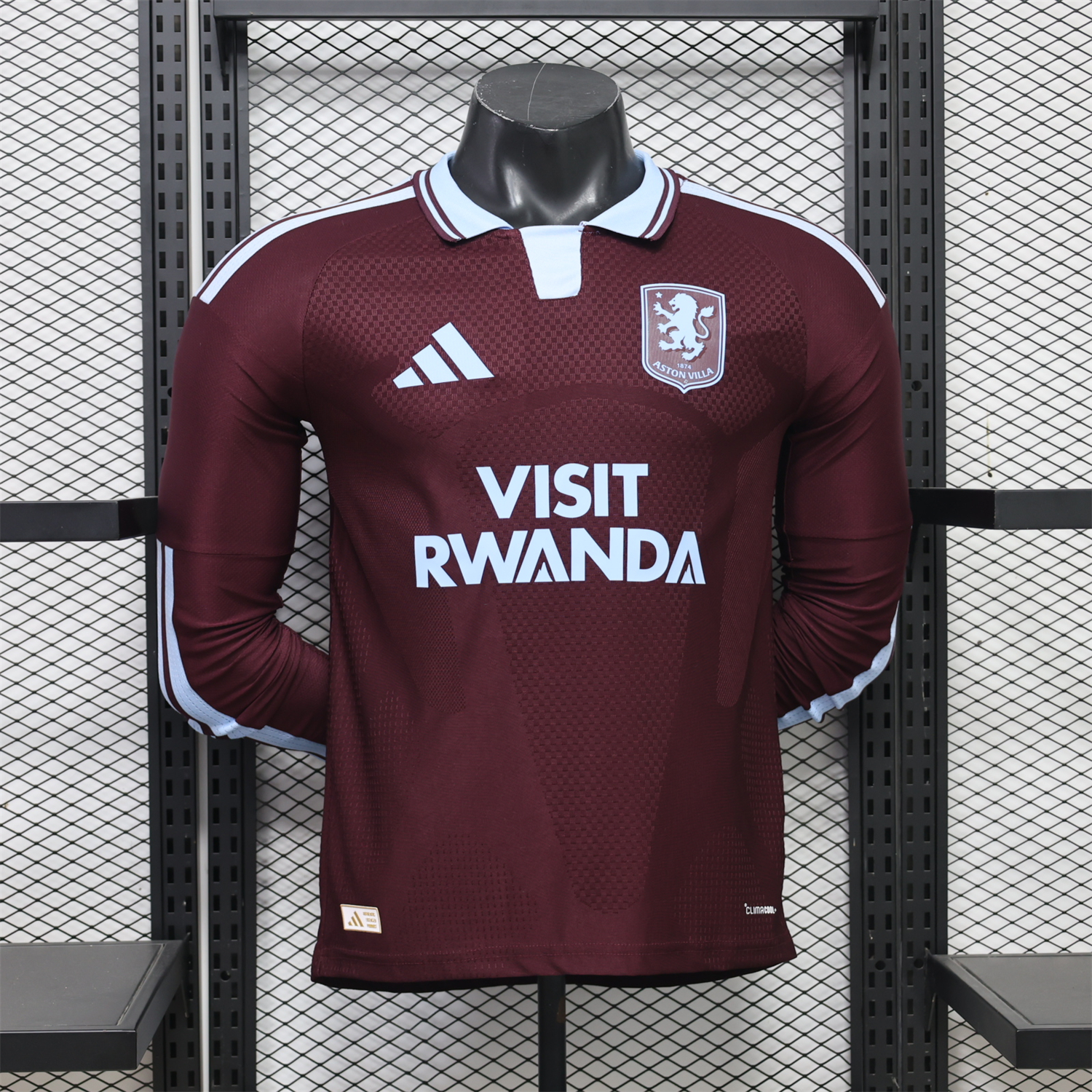 Aston Villa 26-27 Home Long Sleeves Jersey With Sponsors - Player Version - ManixJersey