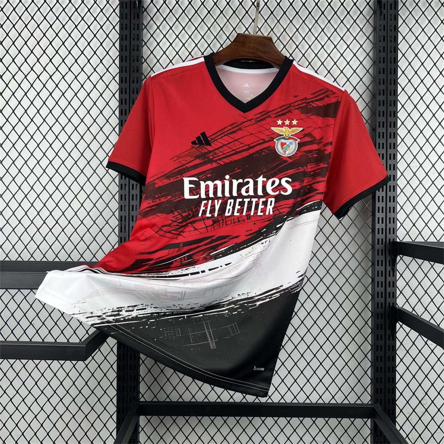 Benfica 26-27 Red Black Pre-Match Jersey - Fans Version - ManixJersey