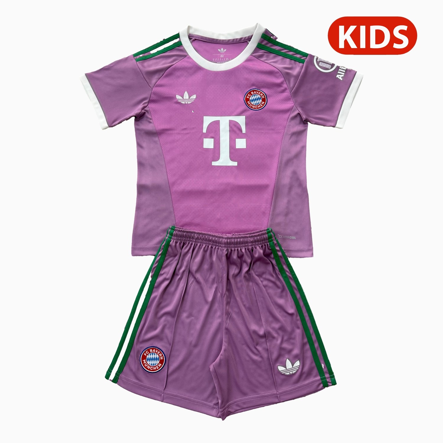 Bayern Munich 26-27 Purple Goalkeeper Kids Kit - ManixJersey