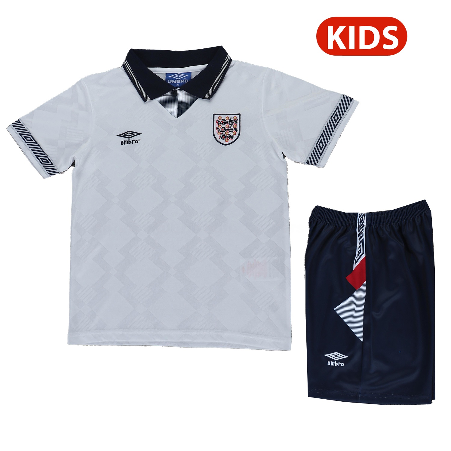Retro England 1990 Home Kids Kit - ManixJersey