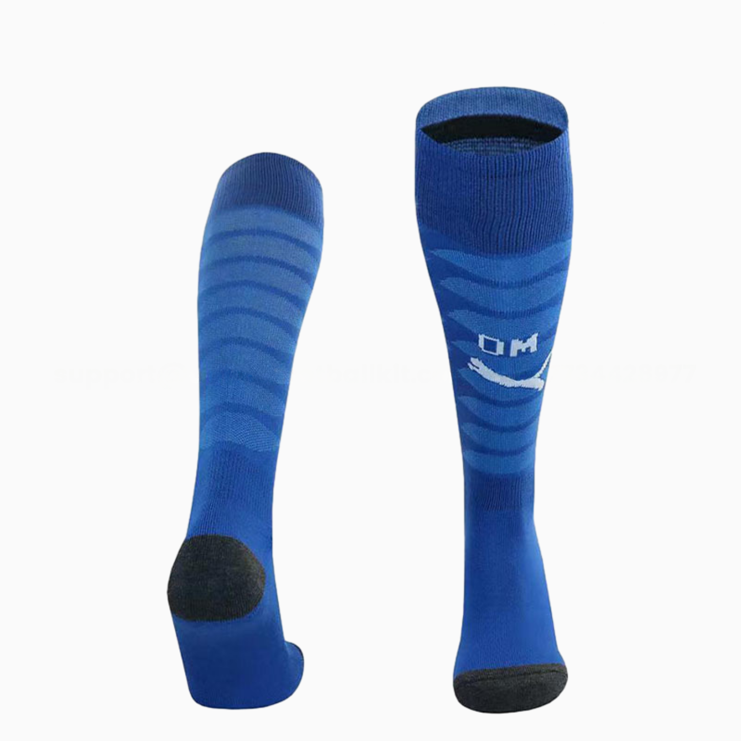 Marseille 25-26 Terry cloth sole Third Socks - Blue - ManixJersey