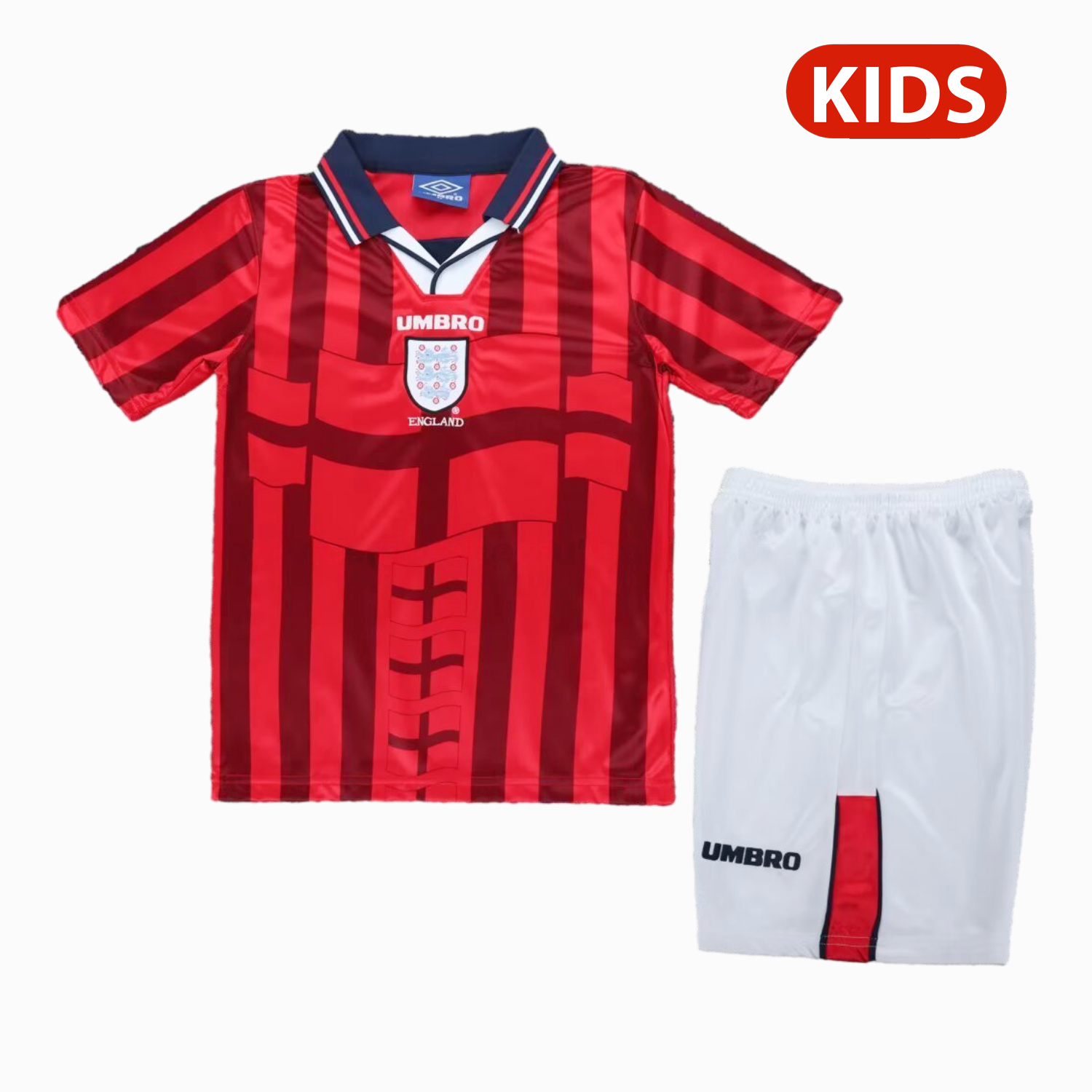 Retro England 1998 Away Kids Kit - ManixJersey