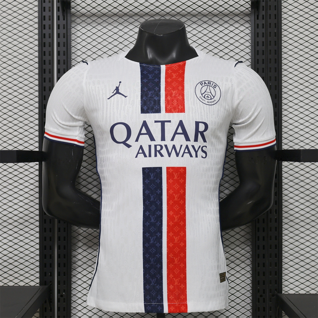 Paris Saint-Germain PSG 25-26 Red Blue Stripes White Special Jersey - Player Version - ManixJersey