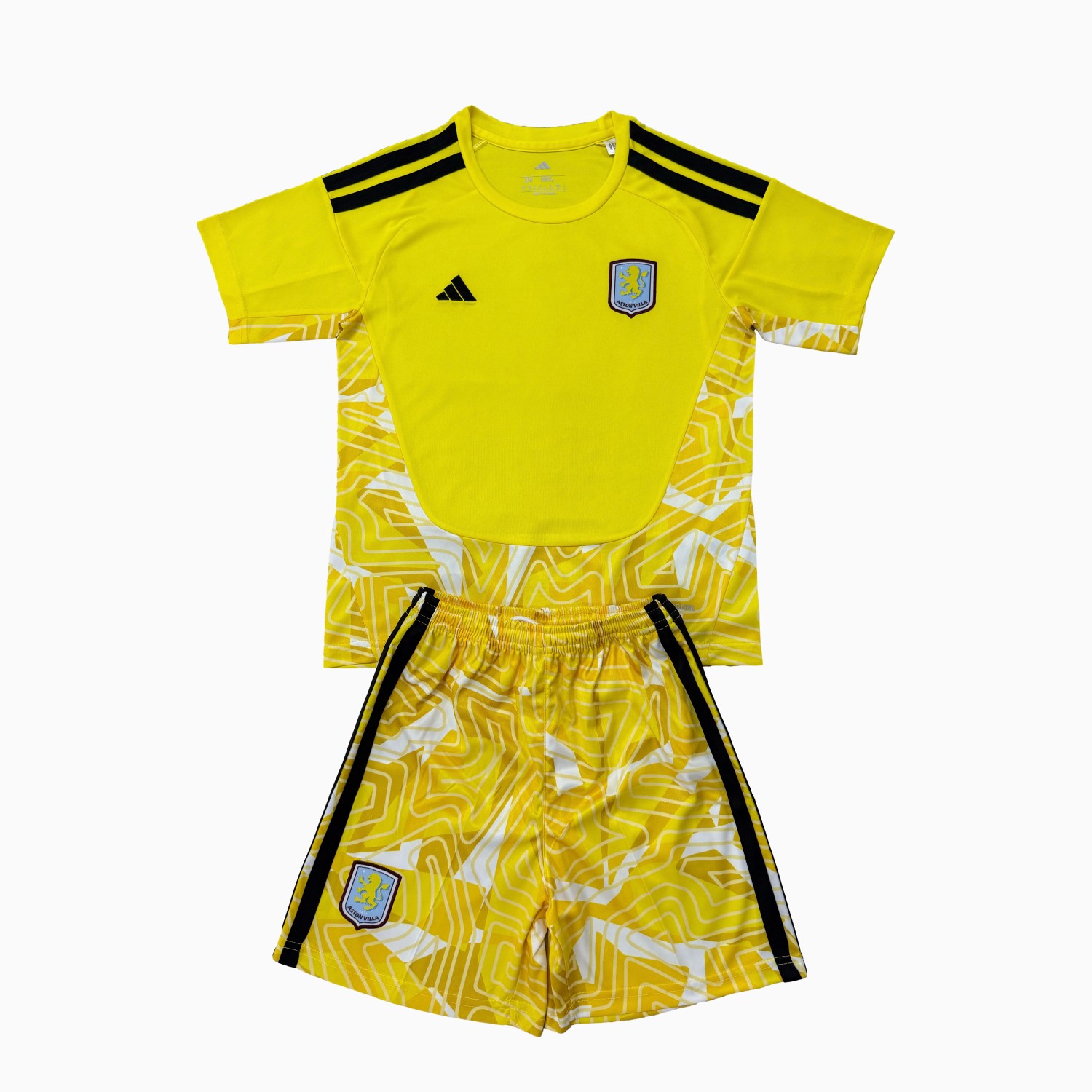 Aston Villa 26-27 Yellow Goalkeeper Men's Adult Jersey Set - Fans Version - ManixJersey