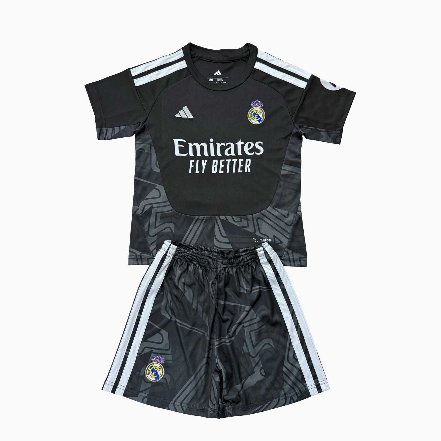 Real Madrid 26-27 Black Goalkeeper Men's Adult Jersey Set - Fans Version - ManixJersey