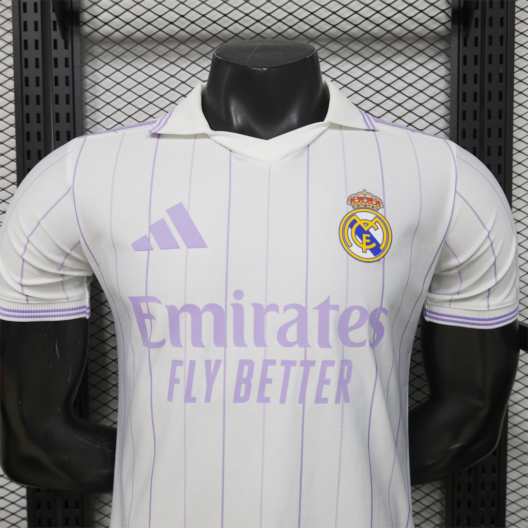 Real Madrid 25-26 Retro Style White Polo Jersey - Player Version - ManixJersey
