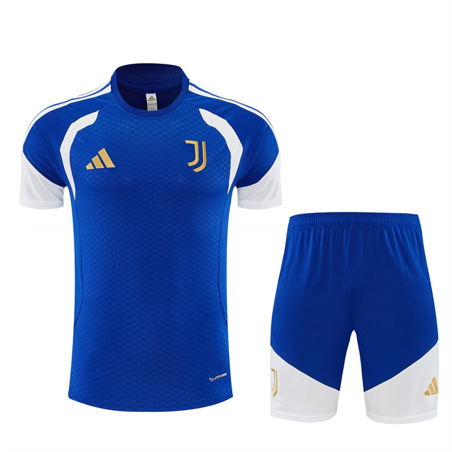Juventus 26-27 With White Short-Sleeve Training Set - Royal Blue Top & Royal Blue Shorts - ManixJersey