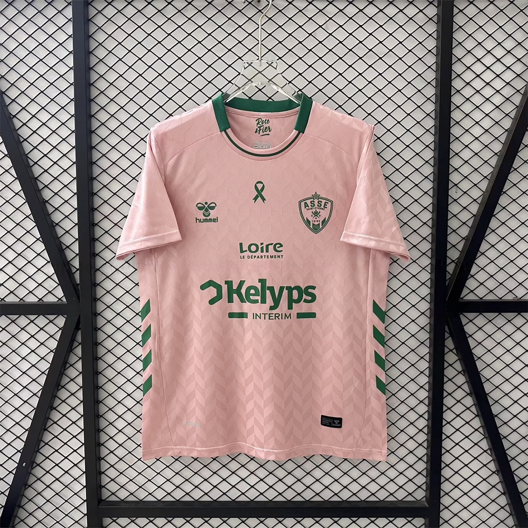 AS Saint-Etienne 25-26 Pink October Goalkeeper Jersey - Fans Version - ManixJersey