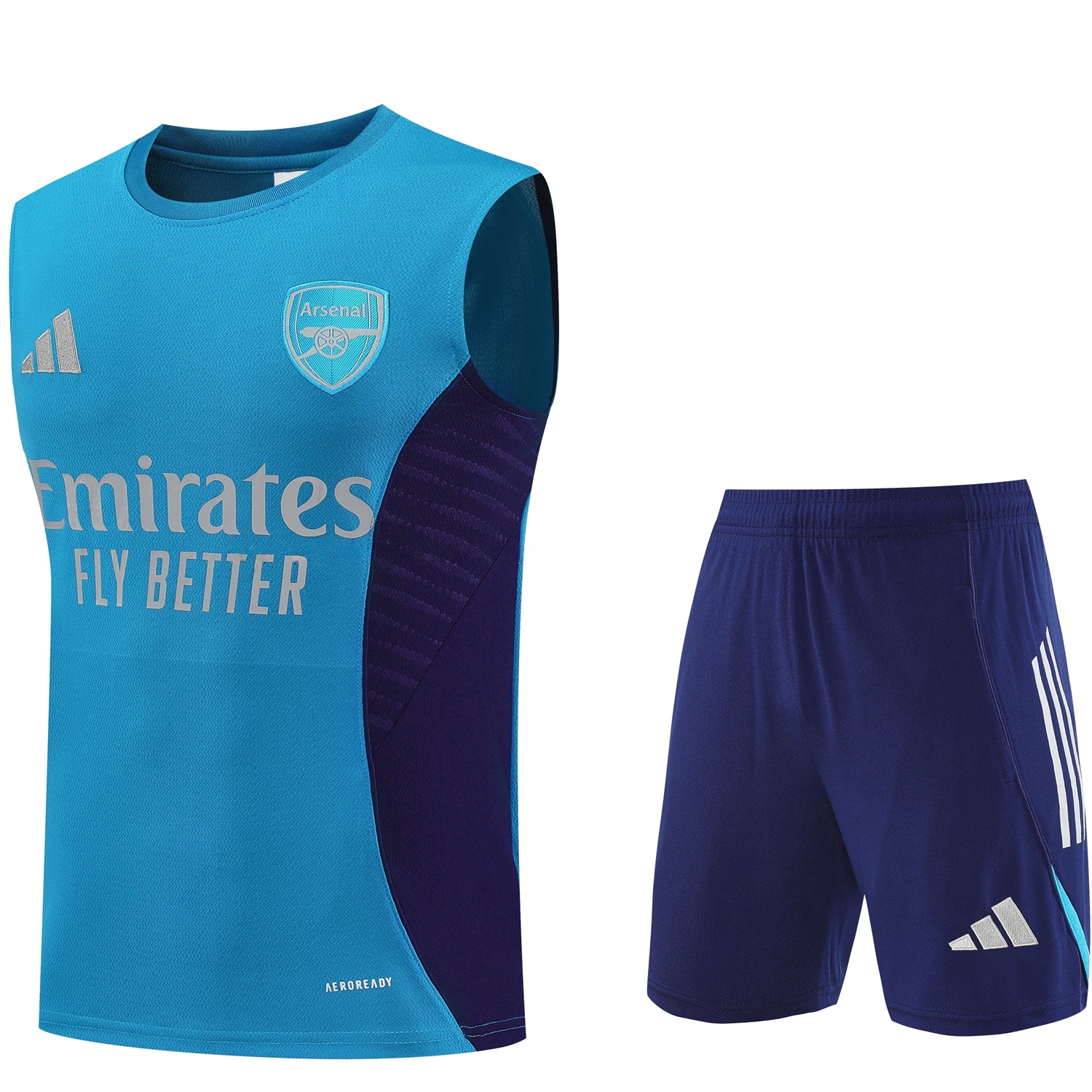 Arsenal 25-26 Vest Training Set - Light Blue Top & Royal Blue Shorts - ManixJersey