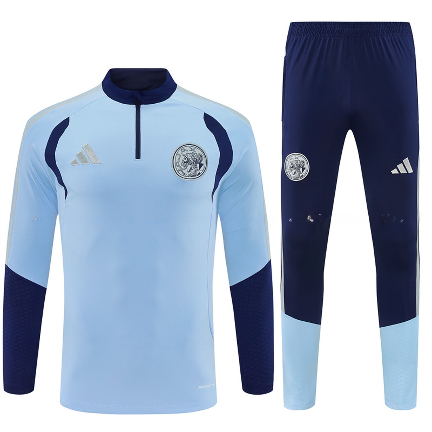 Ajax 26-27 Long Sleeve Training Set - Light Blue Top & Deep Blue Pants - ManixJersey