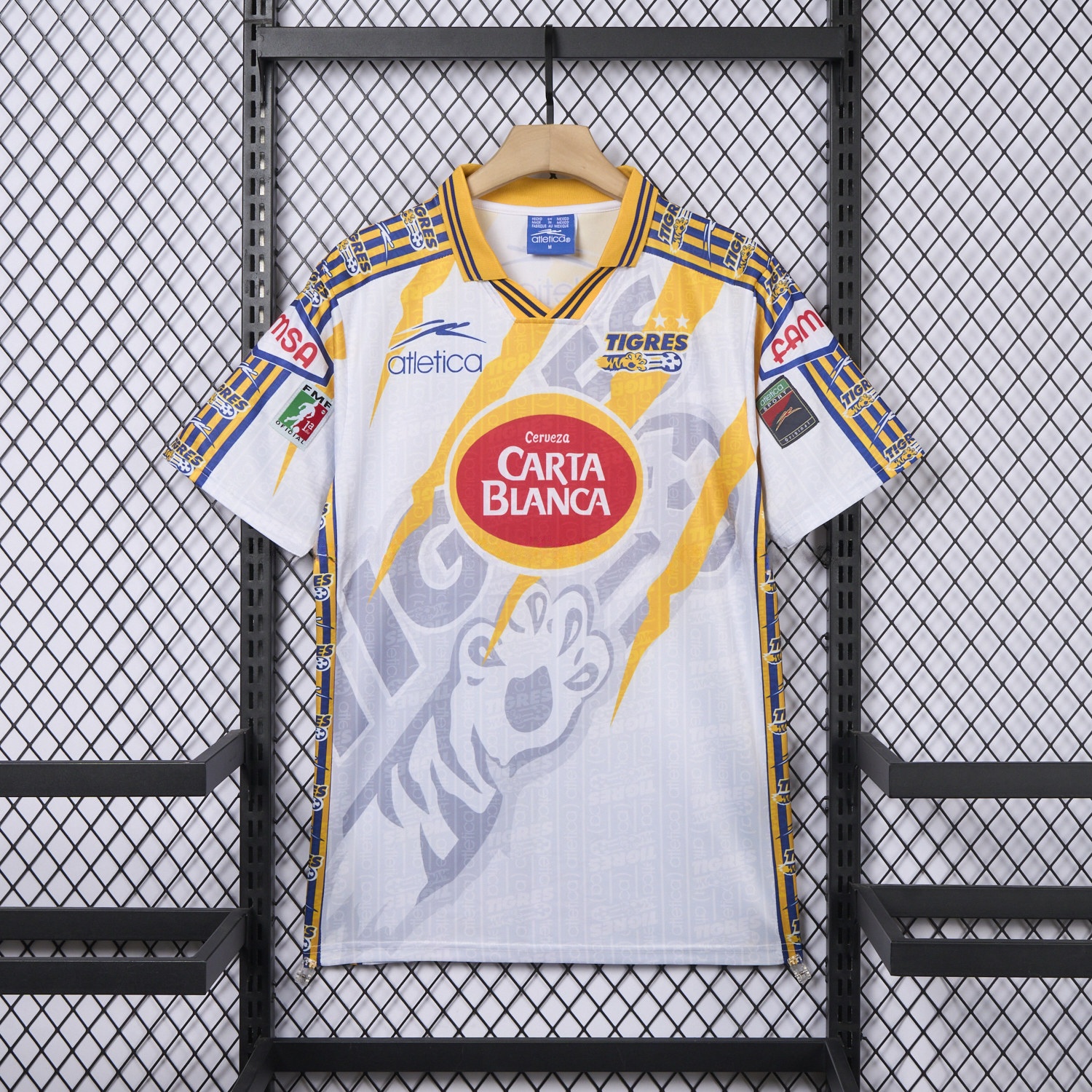 Retro Tigres UANL 1997-98 Away White Jersey - ManixJersey