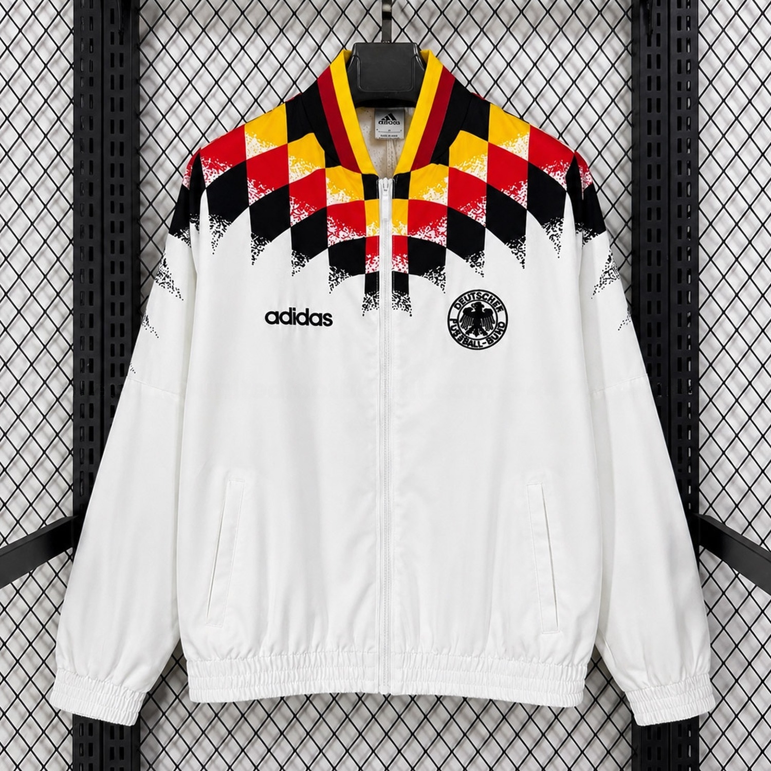 Retro Germany 1994 Windbreaker Jacket - White - ManixJersey