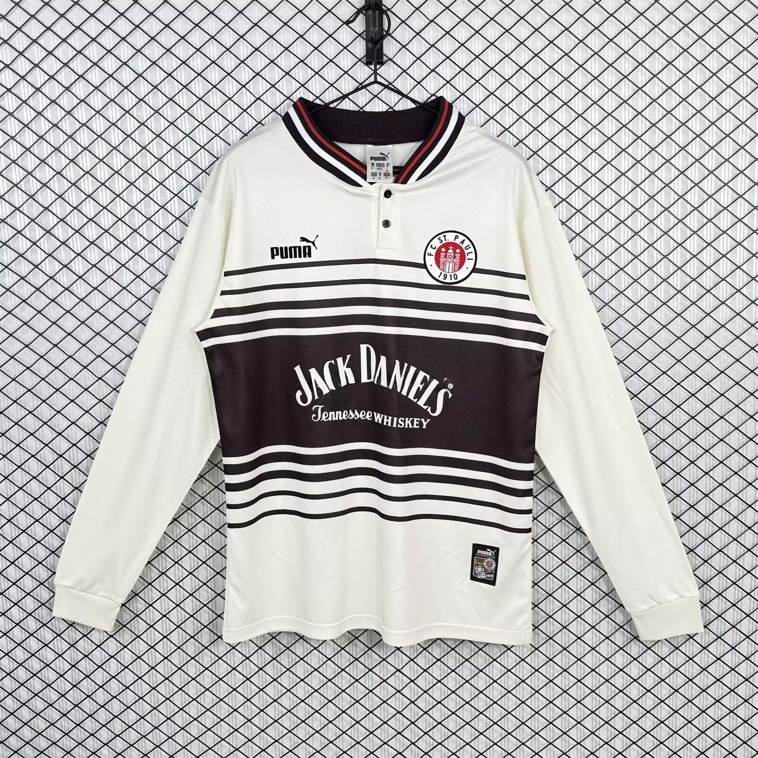 Retro St. Pauli 1997-98 Home Long Sleeves Jersey - ManixJersey