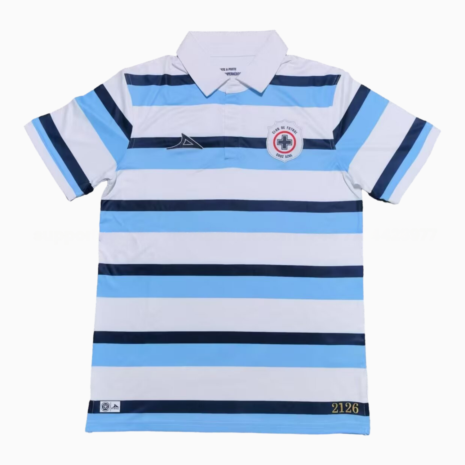 Cruz Azul 25-26 Marín Blue White stripes Special Jersey - Fans Version - ManixJersey