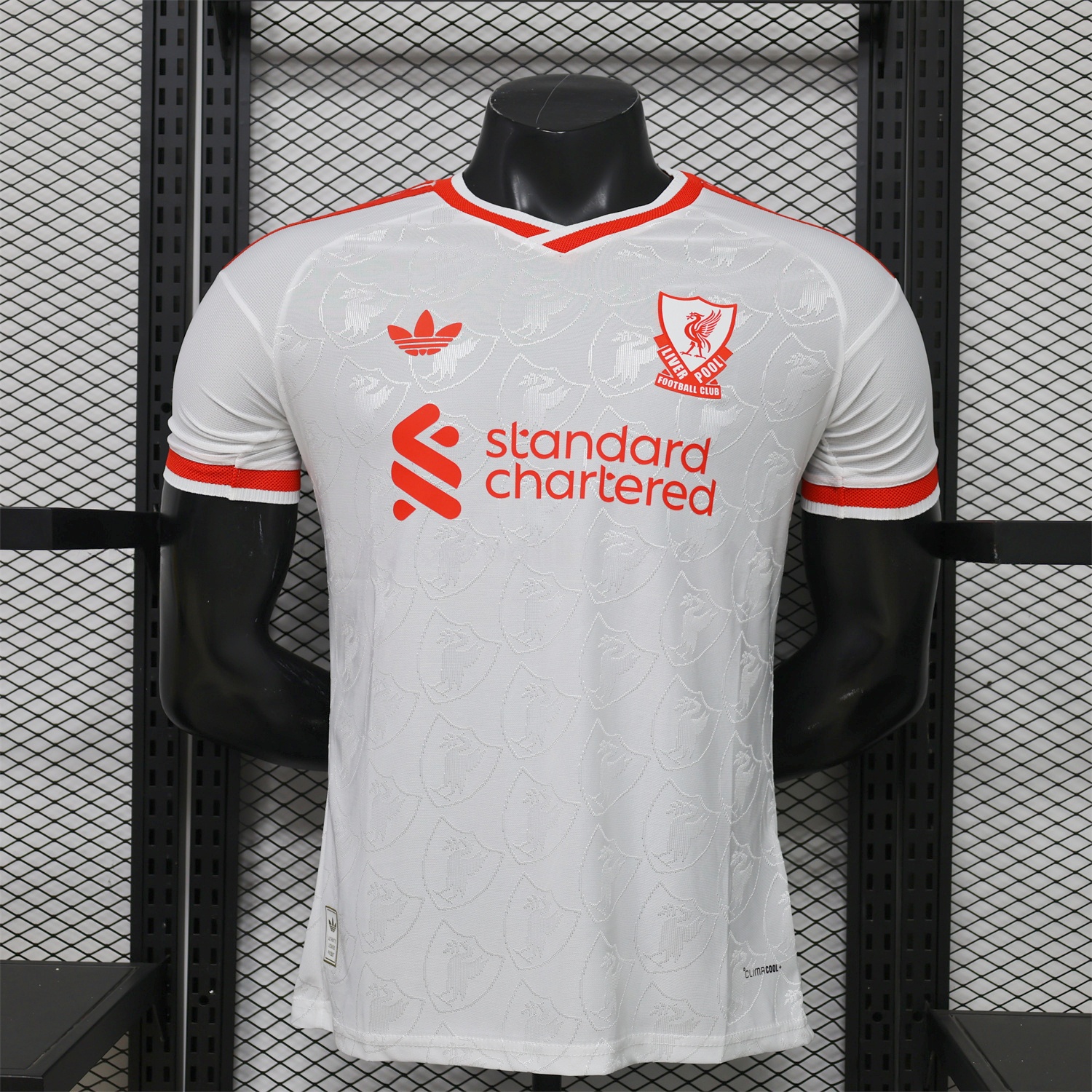 Liver.pool 26-27 Casual White With Faint Logos Jersey - Player Version - ManixJersey
