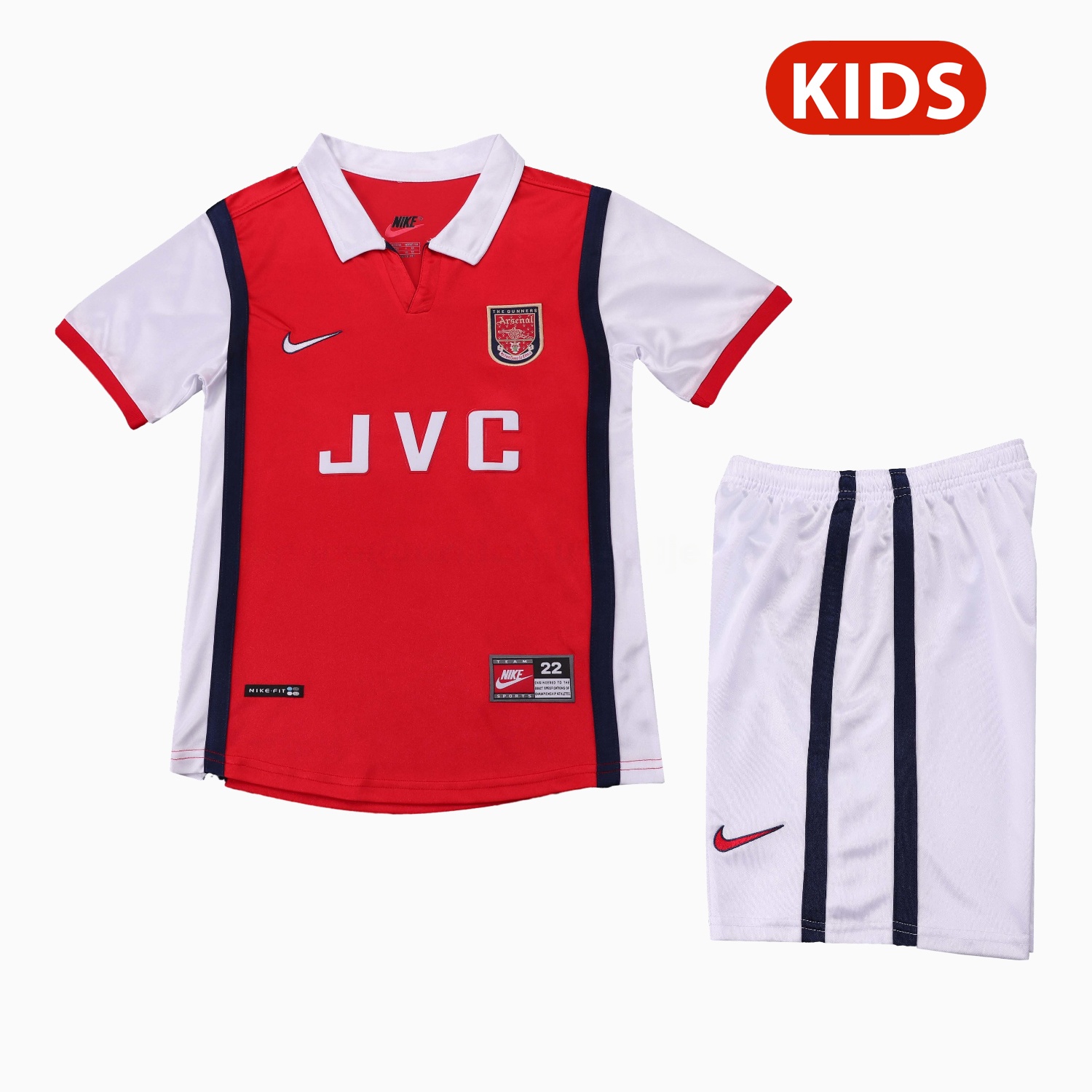 Retro Arsenal 1998-99 Home Kids Kit - ManixJersey