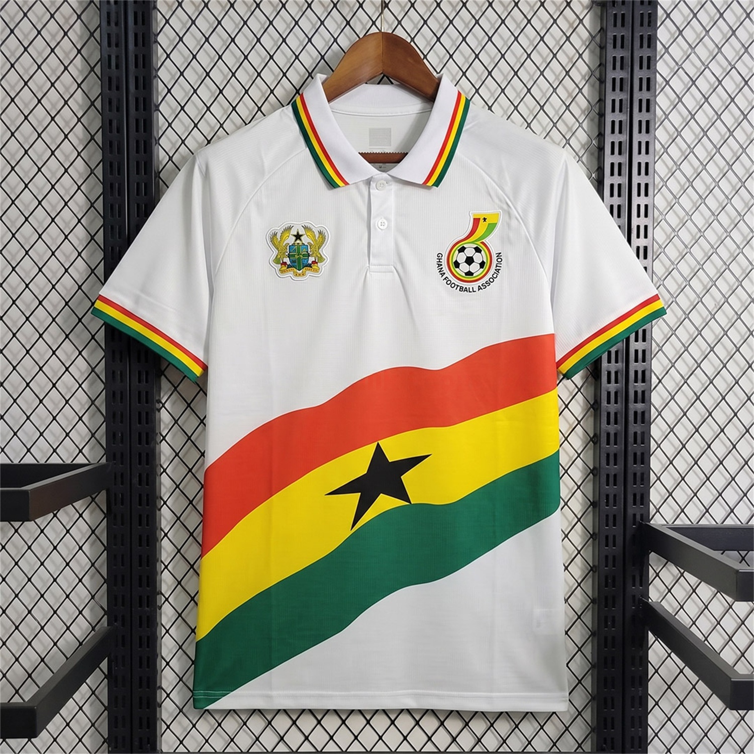 Ghana 2026 White With Flag Special Polo Jersey - Fans Version - ManixJersey