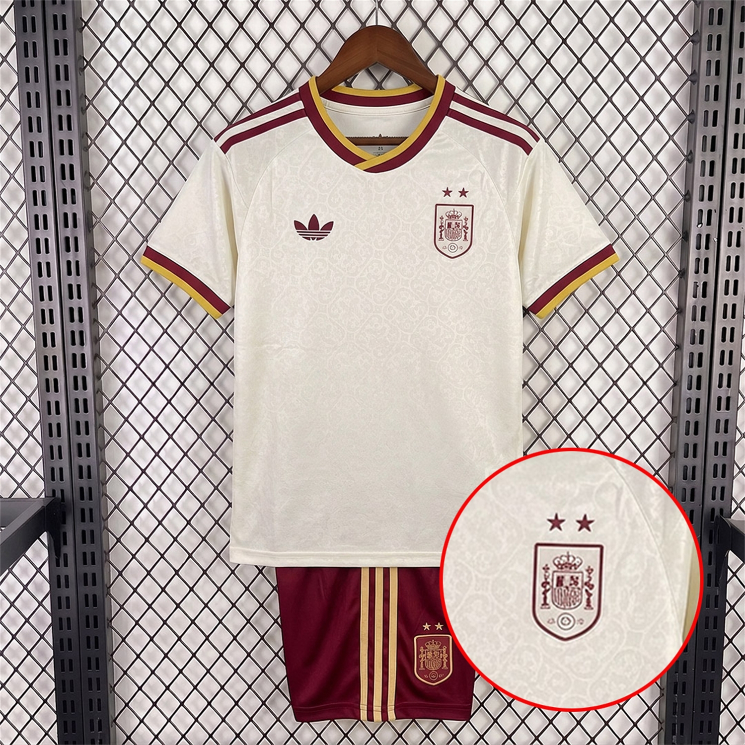 【Two-Crown Star】Spain 2026 Away Kids Kit - ManixJersey