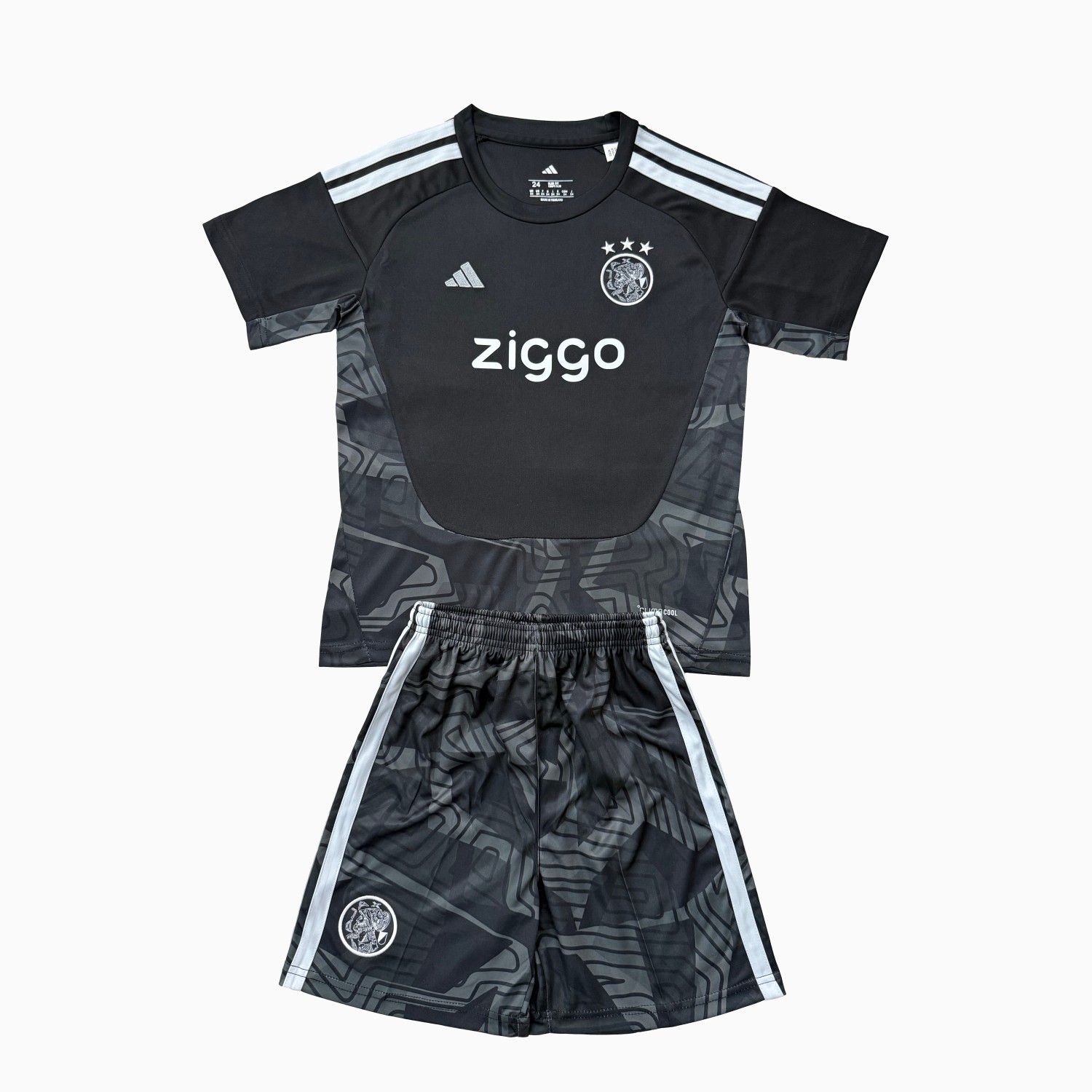 Ajax 26-27 Black Goalkeeper Men's Adult Jersey Set - Fans Version - ManixJersey