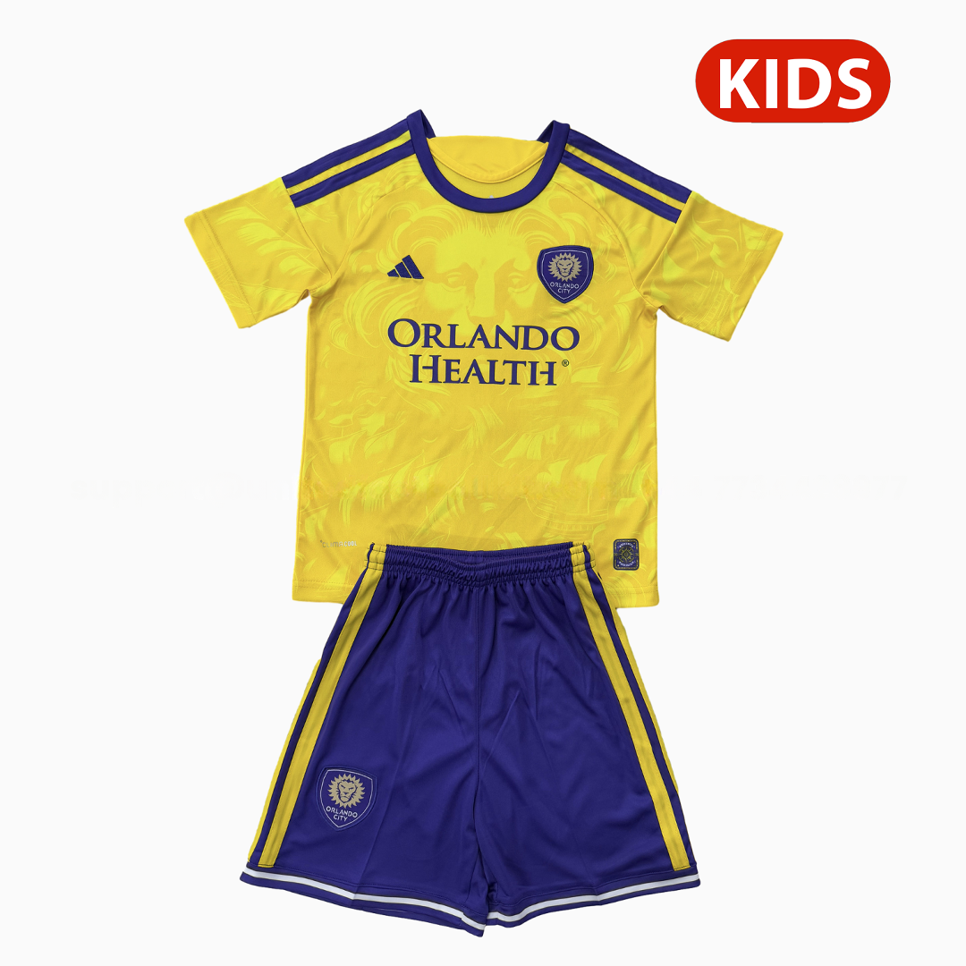 Orlando City 25-26 Away Kids Kit - ManixJersey