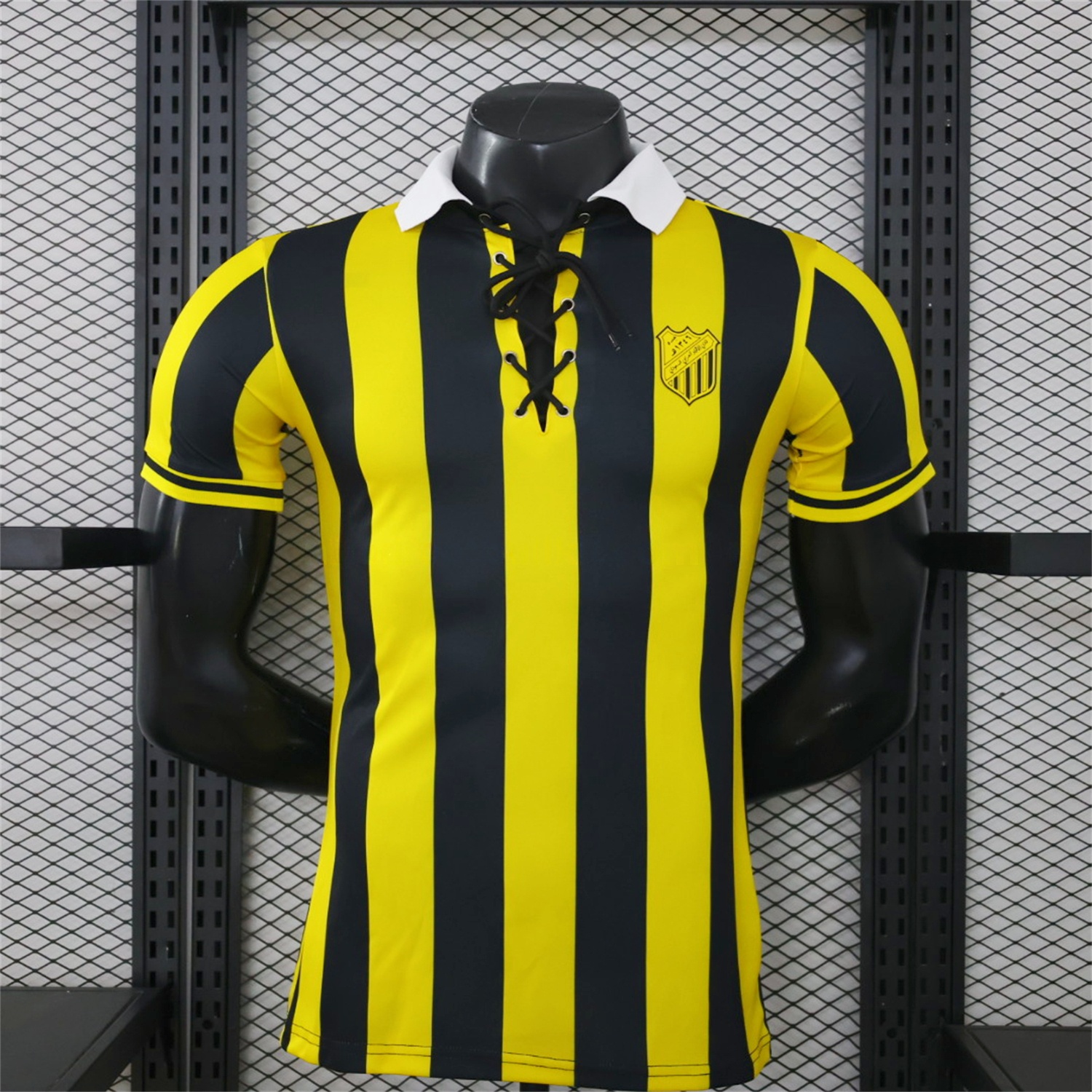 Al Ittihad Jeddah United 26-27 Yellow Black Stripes Special Jersey - Player Version - ManixJersey