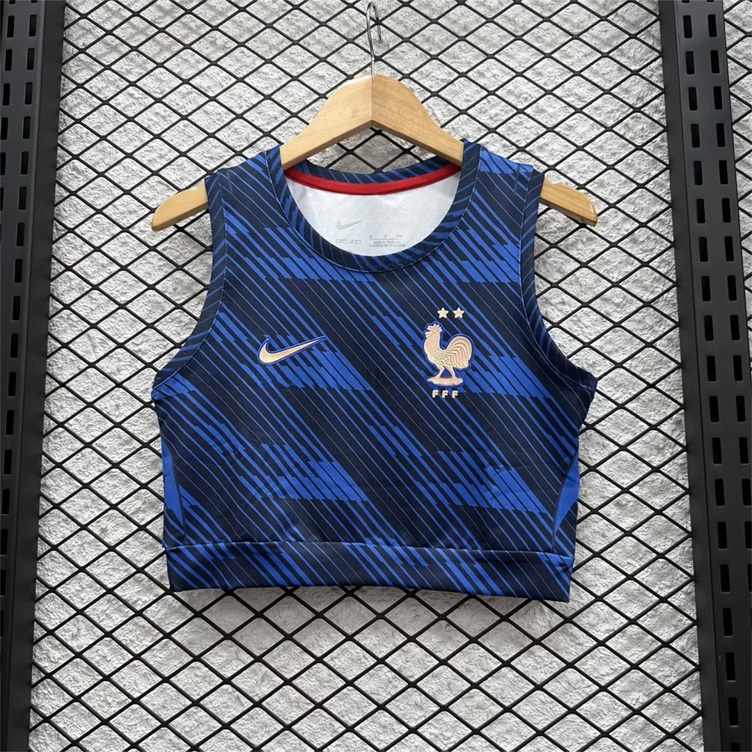 Women's France 2026 Home Yoga Vest - ManixJersey