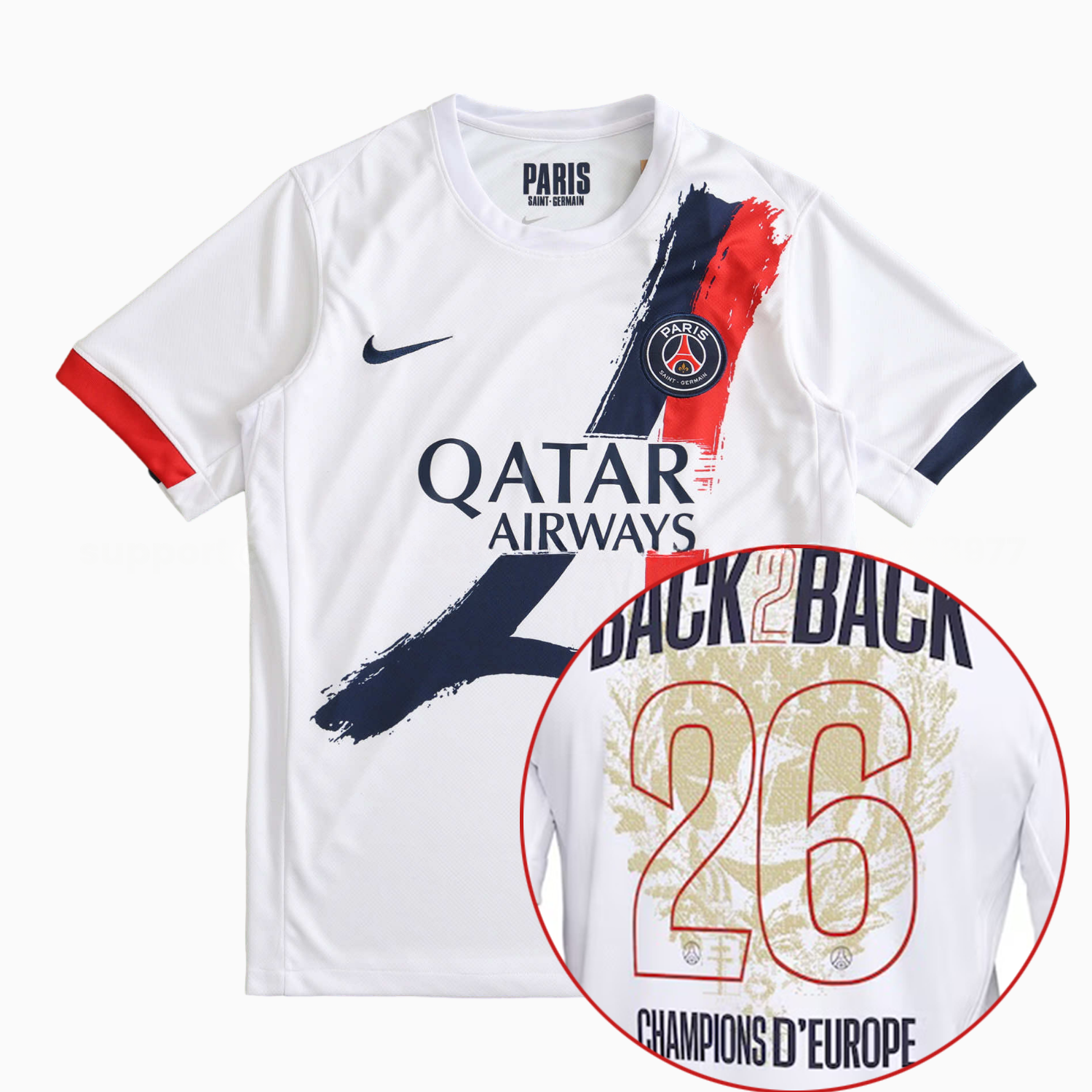 【Champion 26 Font】Paris Saint-Germain PSG 25-26 Away Jersey - Fans Version - ManixJersey