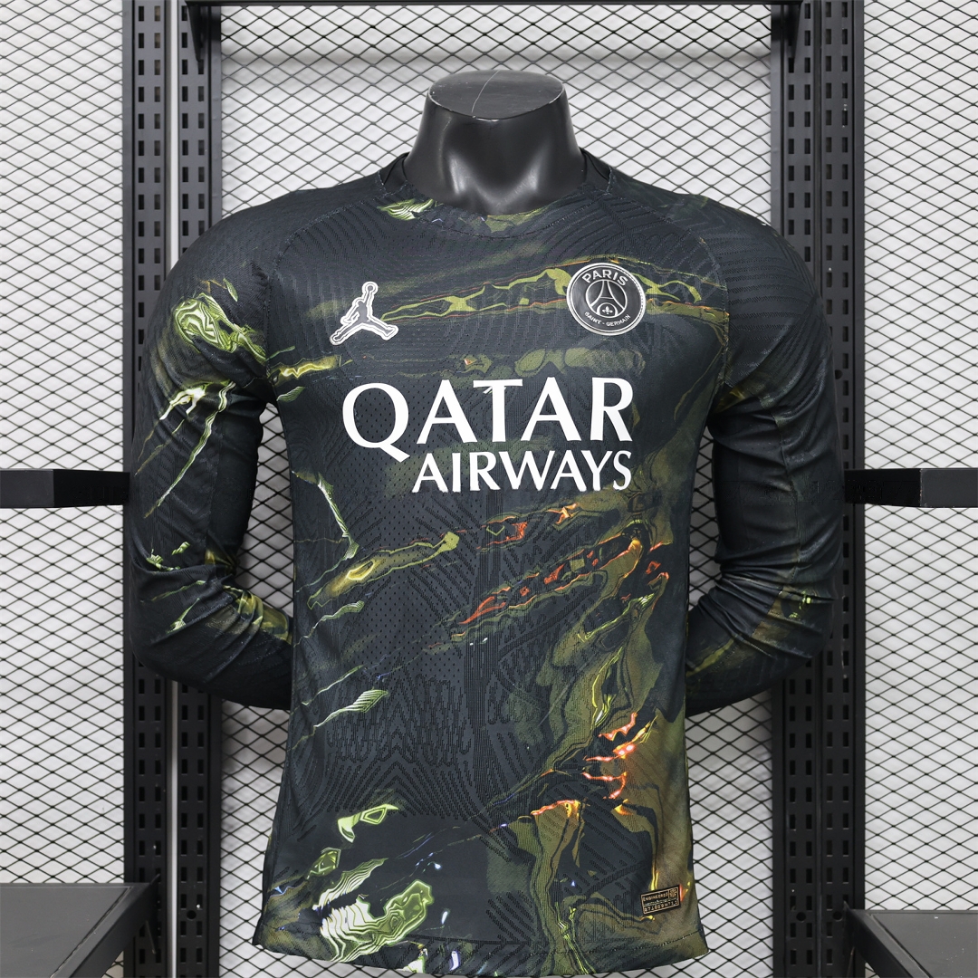 Paris Saint-Germain PSG 25-26 Night Version Fifth Long Sleeves Jersey - Player Version - ManixJersey