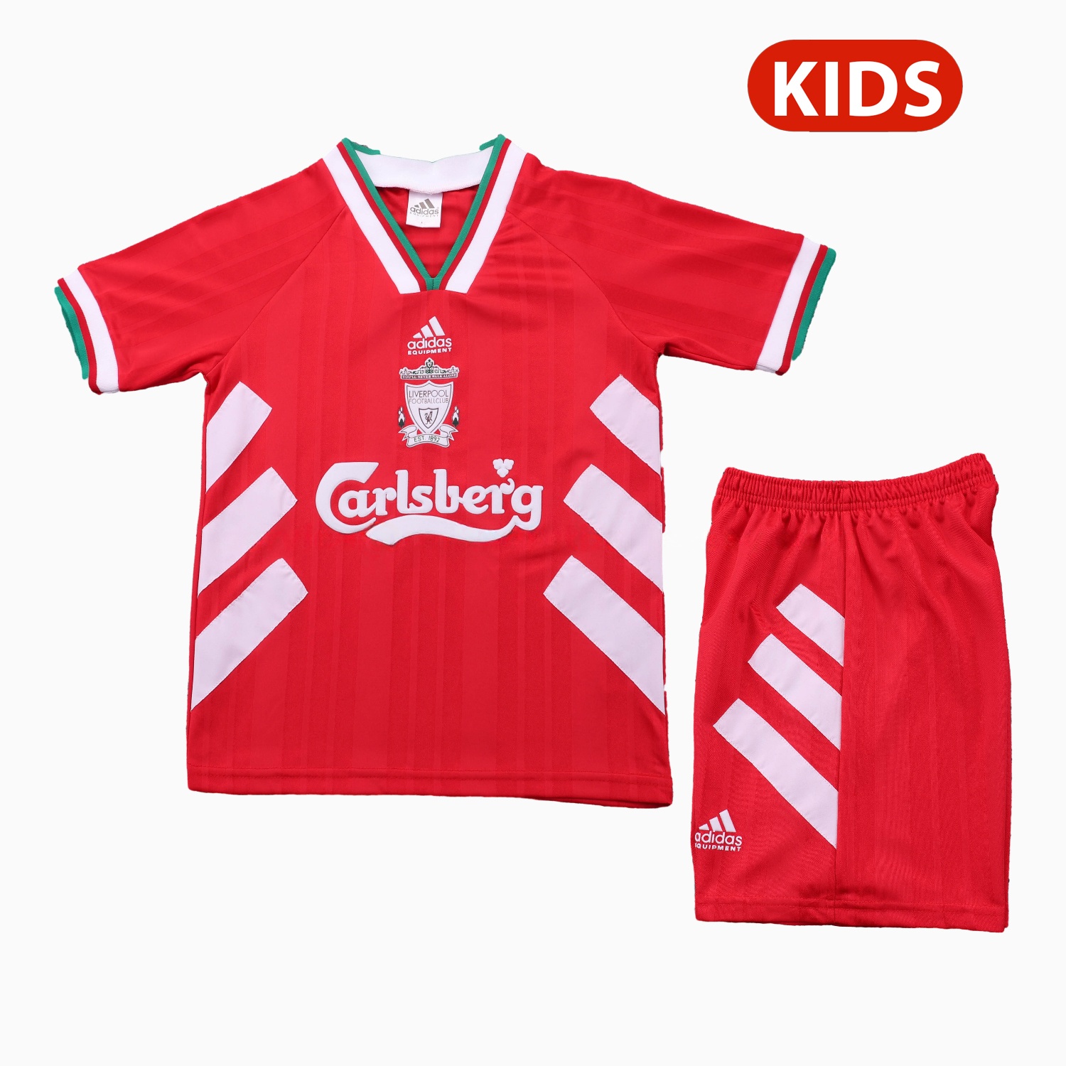 Retro Liver.pool 1993-95 Home Kids Kit - ManixJersey