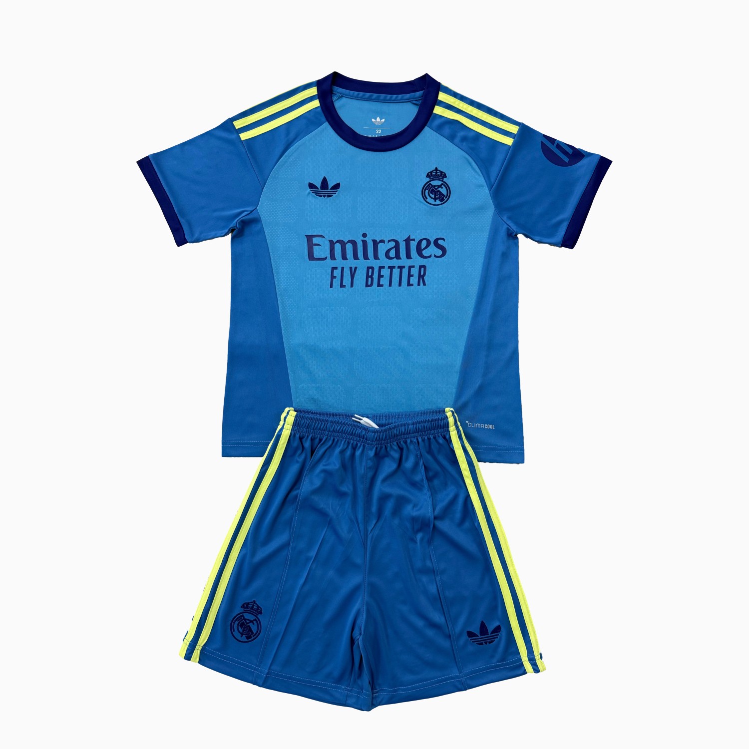 Real Madrid 26-27 Blue Goalkeeper Men's Adult Jersey Set - Fans Version - ManixJersey