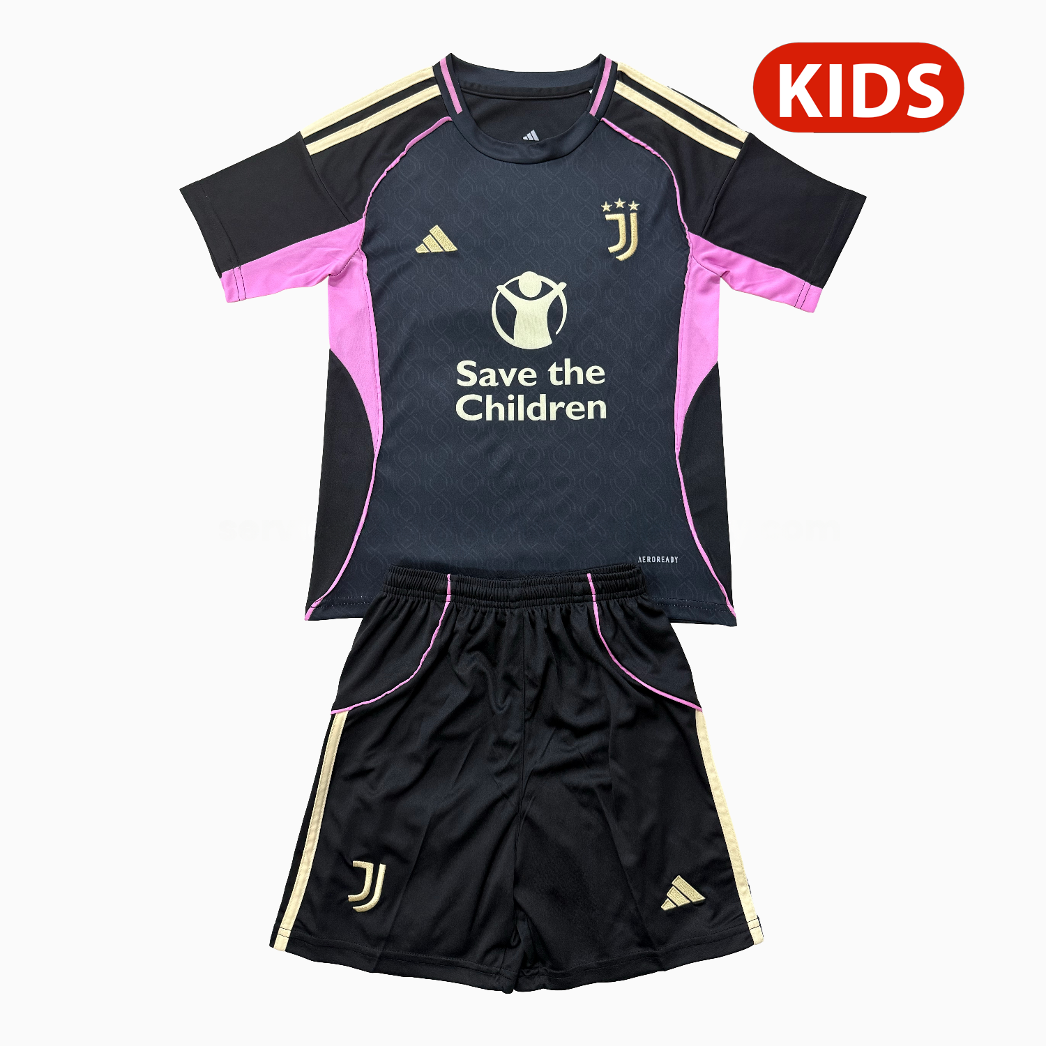 Juventus 25-26 Black Concept Kids Kit - ManixJersey