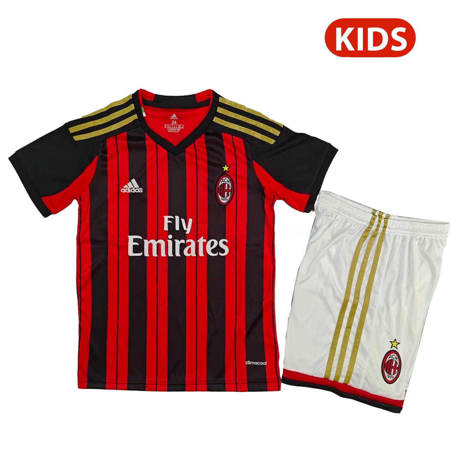 Retro AC Milan 2013-14 Home Kids Kit - ManixJersey