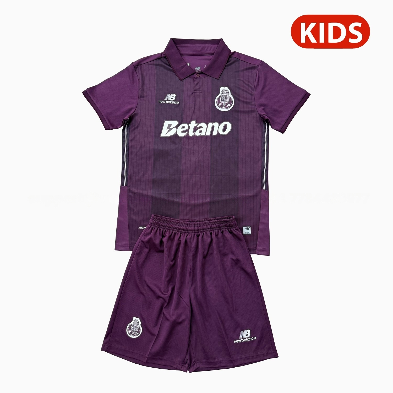 Porto 26-27 Away Purple Kids Kit - ManixJersey