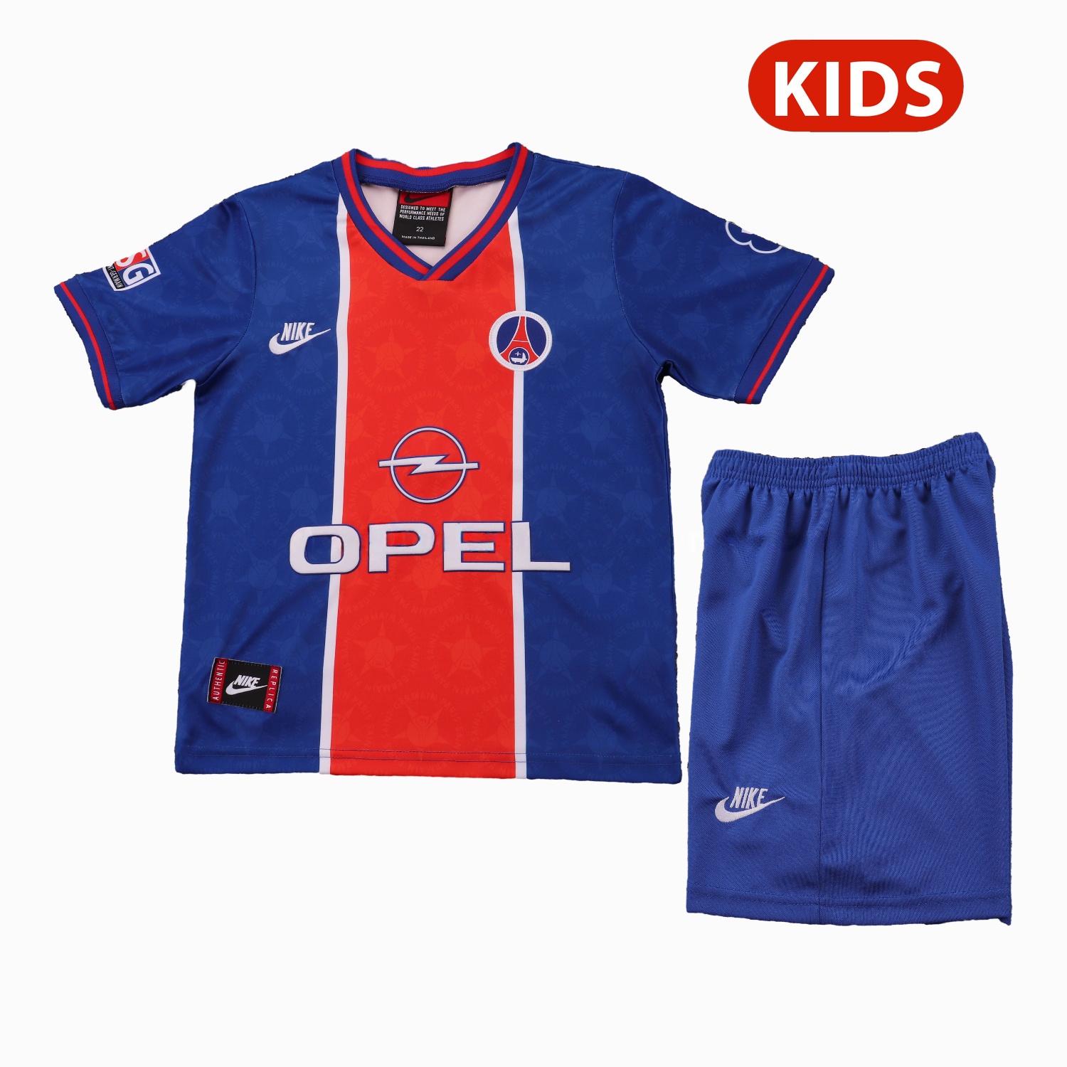 Retro Paris Saint-Germain PSG 1995-96 Home Kids Kit - ManixJersey