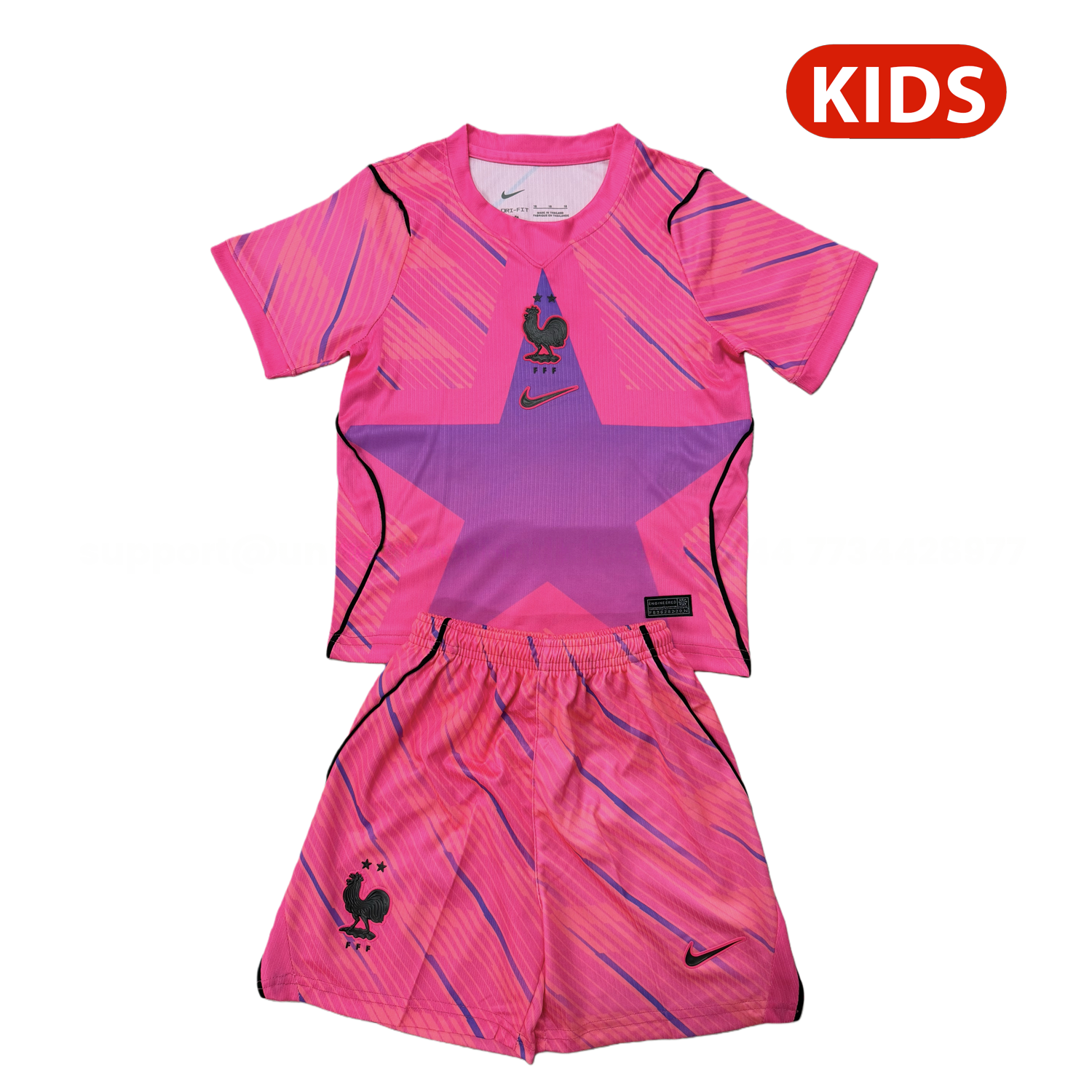 France 2026 Pink Goalkeeper Kids Kit - ManixJersey