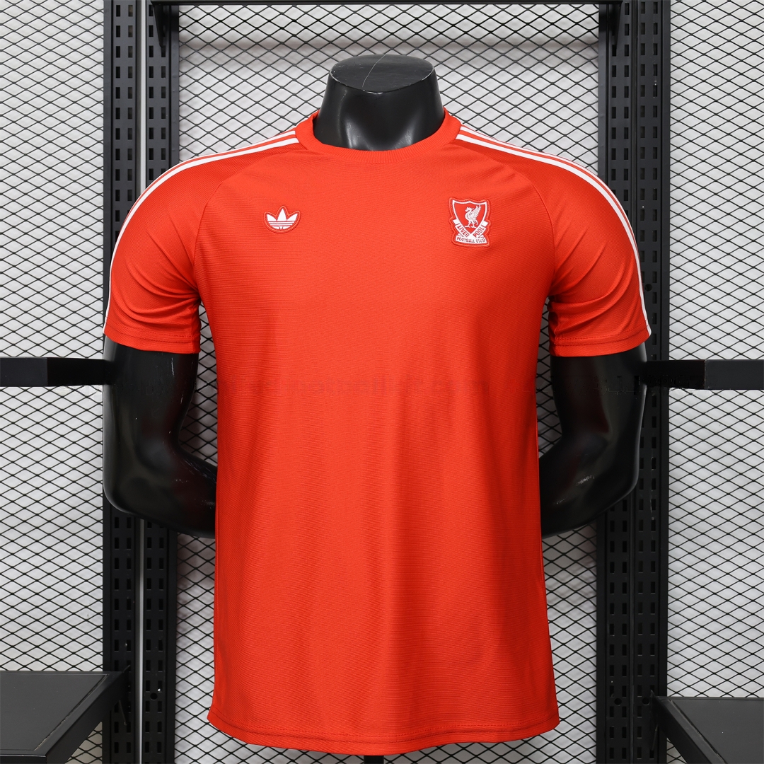 Liver.pool 25-26 Terrace Icon Retro Casual Style Red Jersey - Player Version - ManixJersey