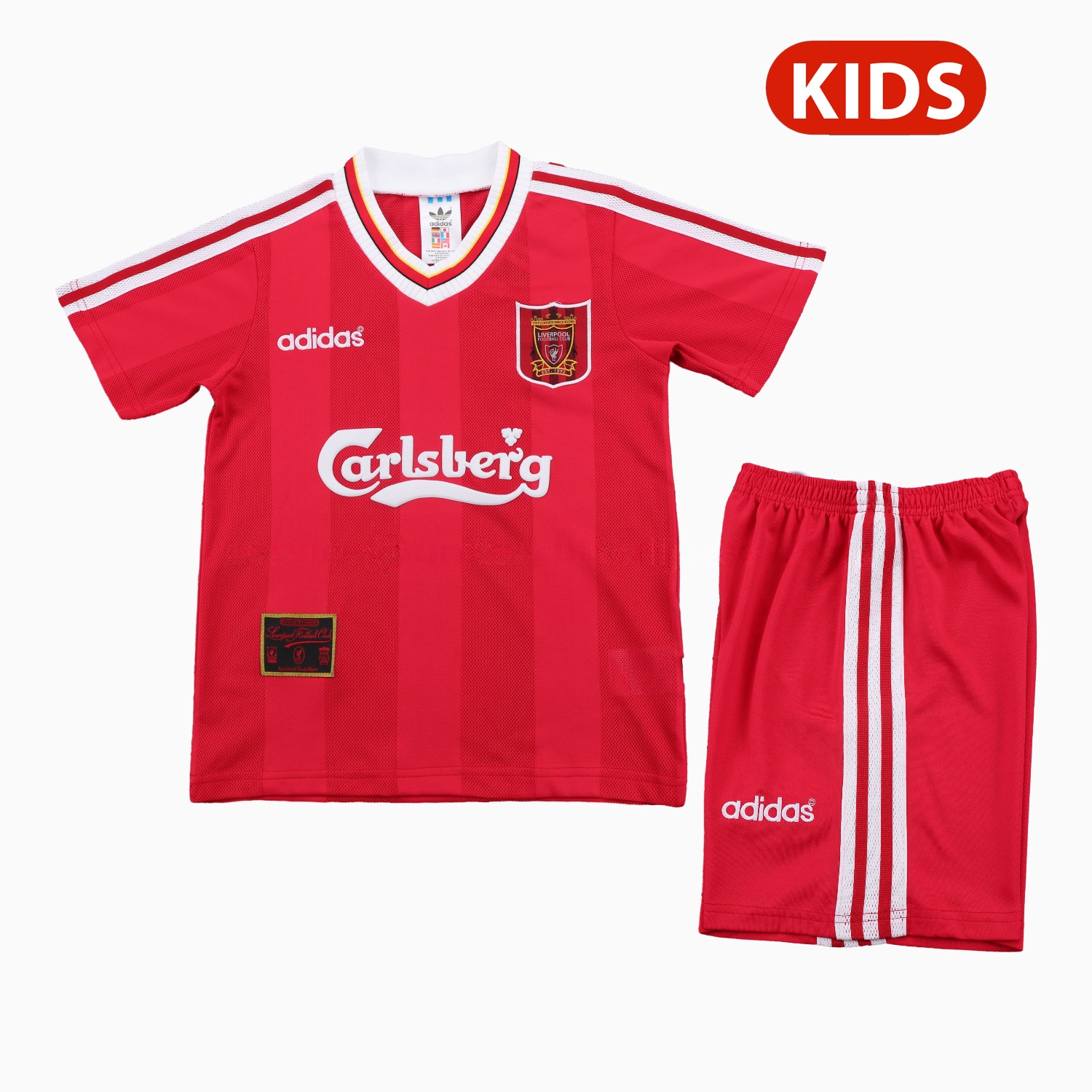 Retro Liver.pool 1995-96 Home Kids Kit - ManixJersey
