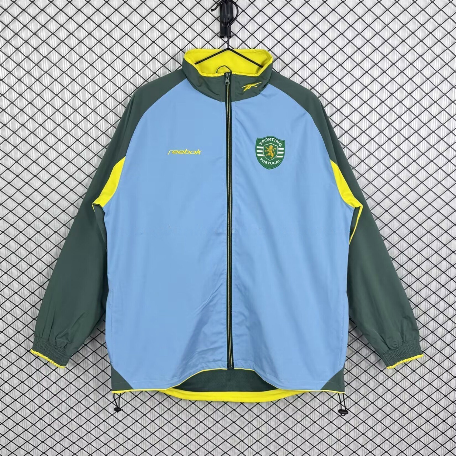 Retro Sporting CP 2002-03 Windbreaker Jacket - Blue Green - ManixJersey