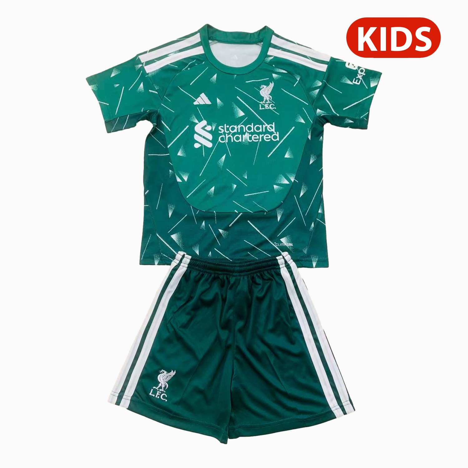 Liver.pool 26-27 Green Goalkeeper Kids Kit - ManixJersey