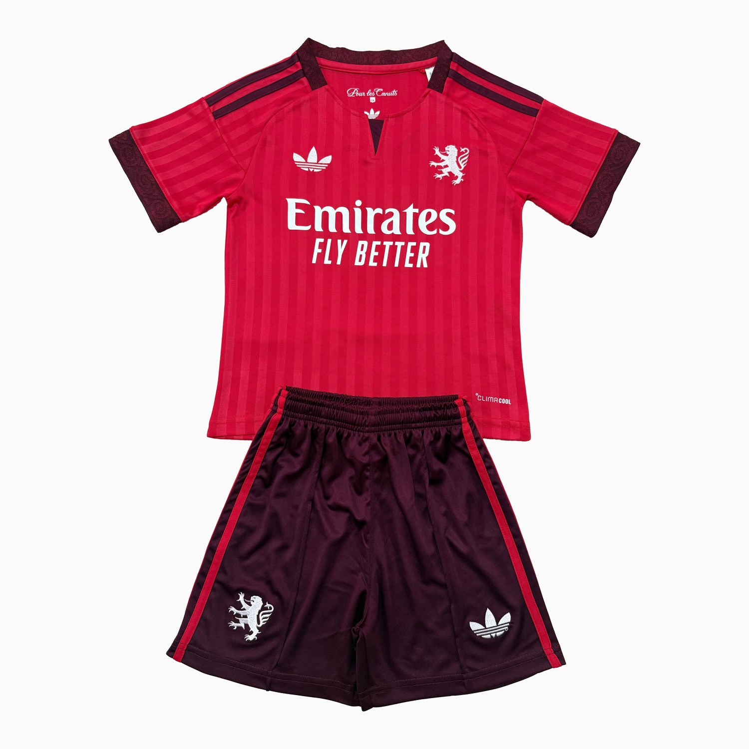 Lyon 26-27 Away Red Men's Adult Jersey Set - Fans Version - ManixJersey