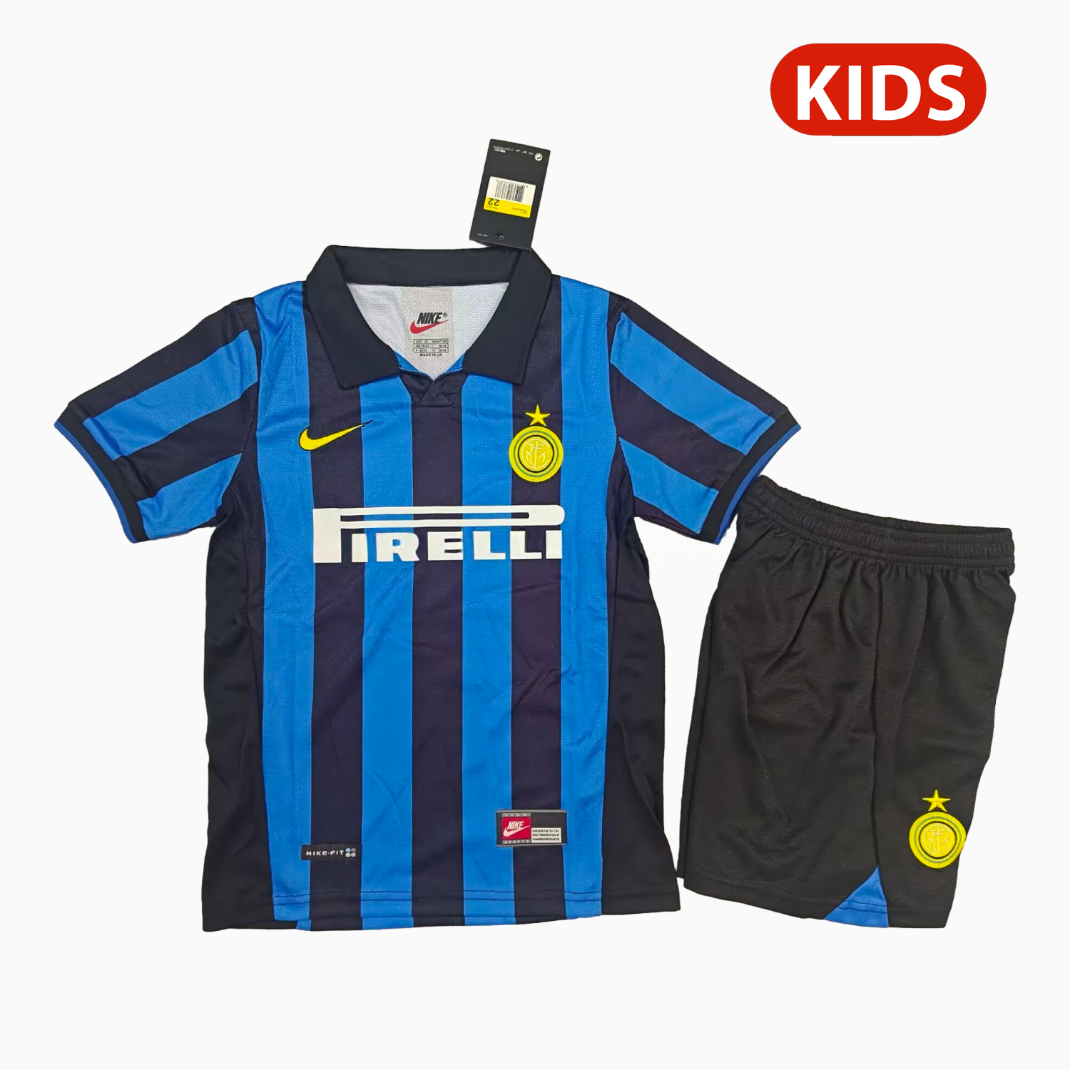 Retro Inter Milan 1998-99 Home Kids Kit - ManixJersey