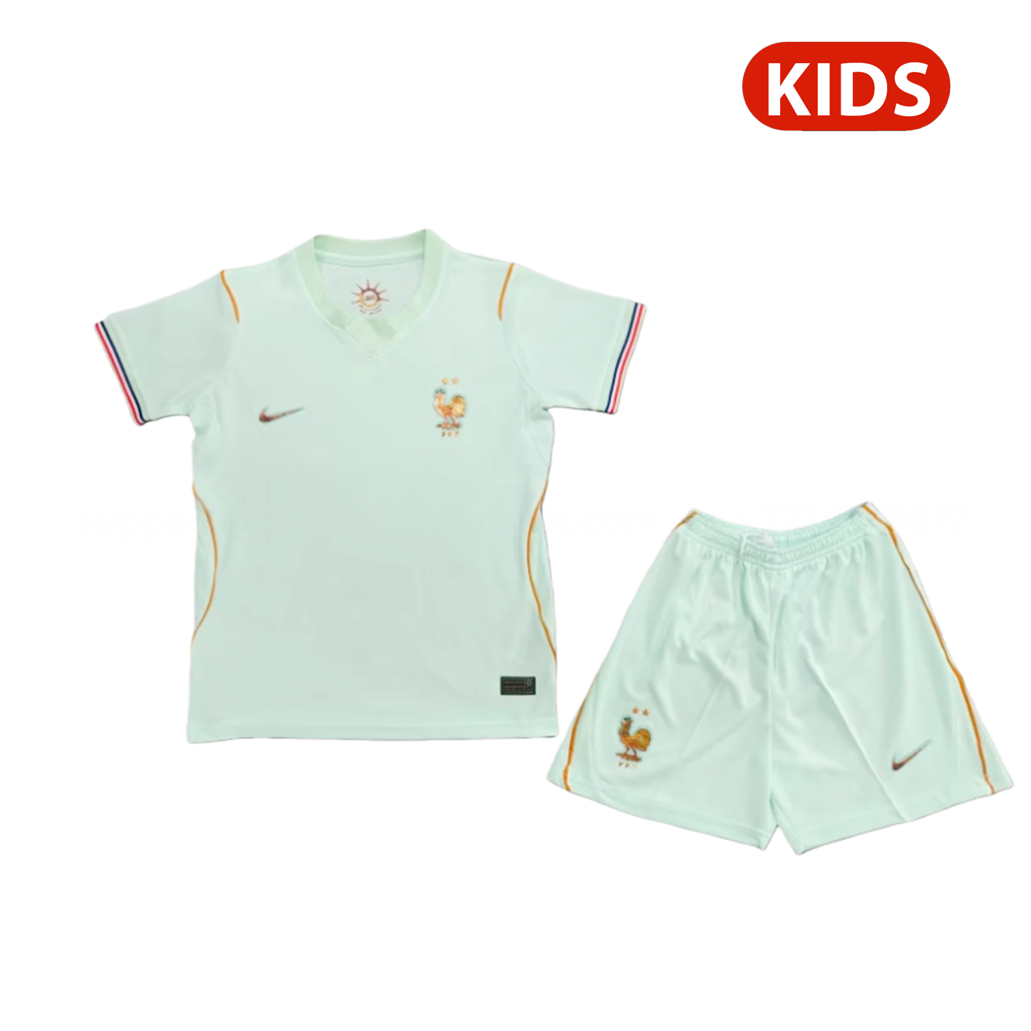 France 25-26 Away Mint Green Kids Kit - ManixJersey
